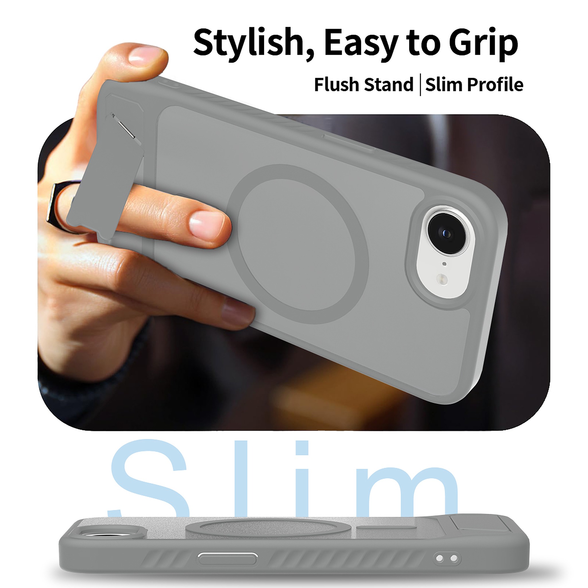 SendaFit Matte 45° Kickstand Case for iPhone 16e detail 31