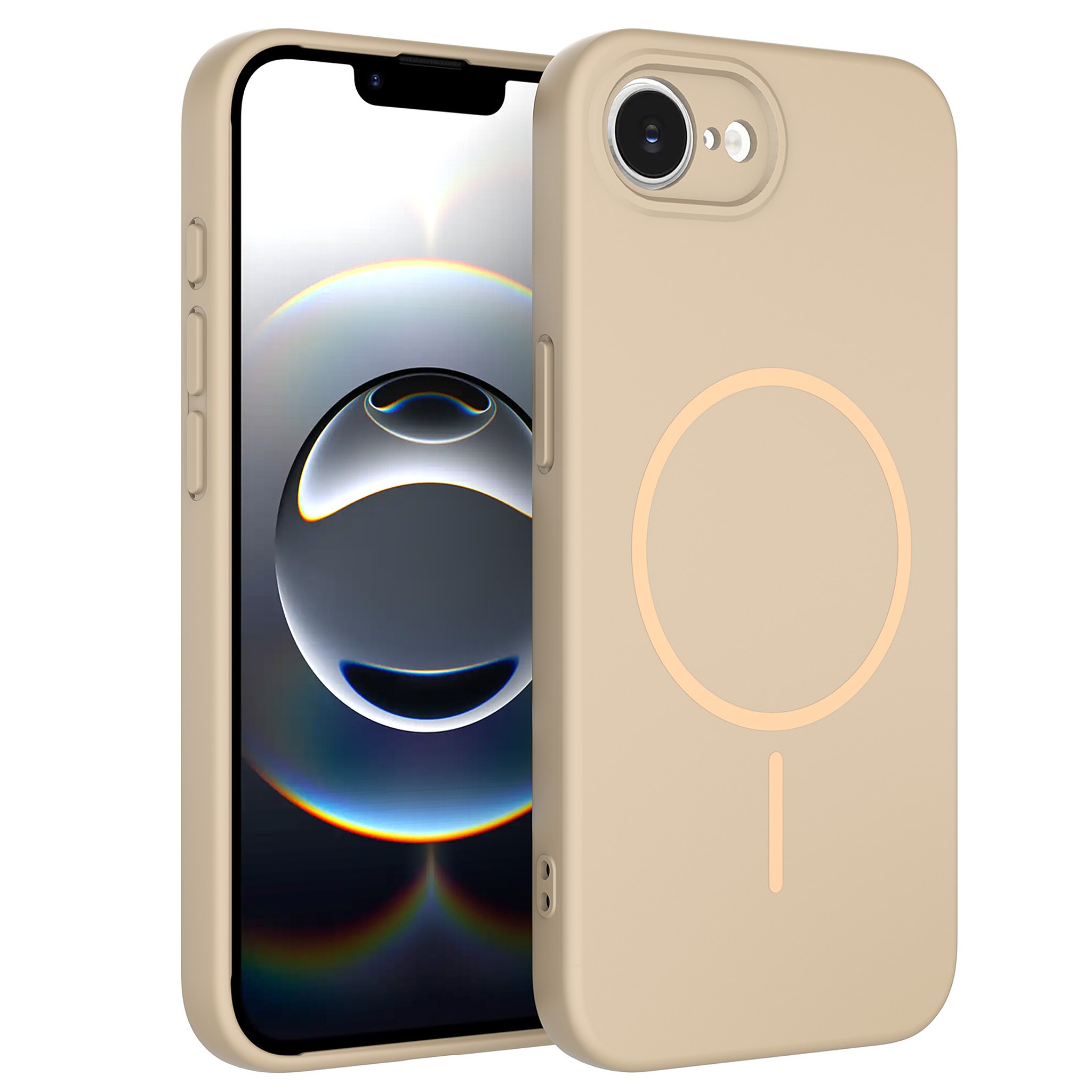 SendaFit Solid-Color Two-in-One Case for iPhone 16e - Desert Gold