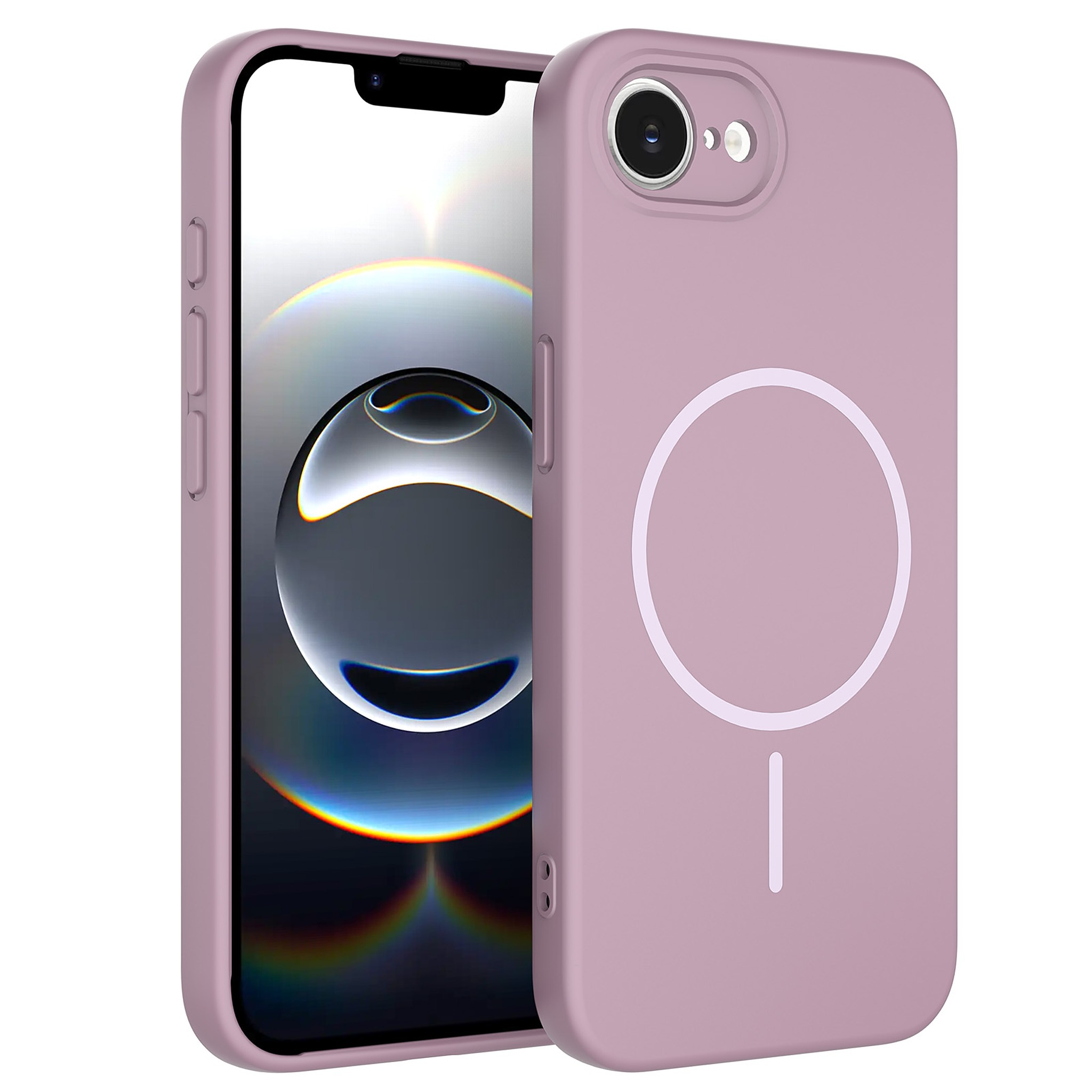 SendaFit Solid-Color Two-in-One Case for iPhone 16e - Dusty Purple
