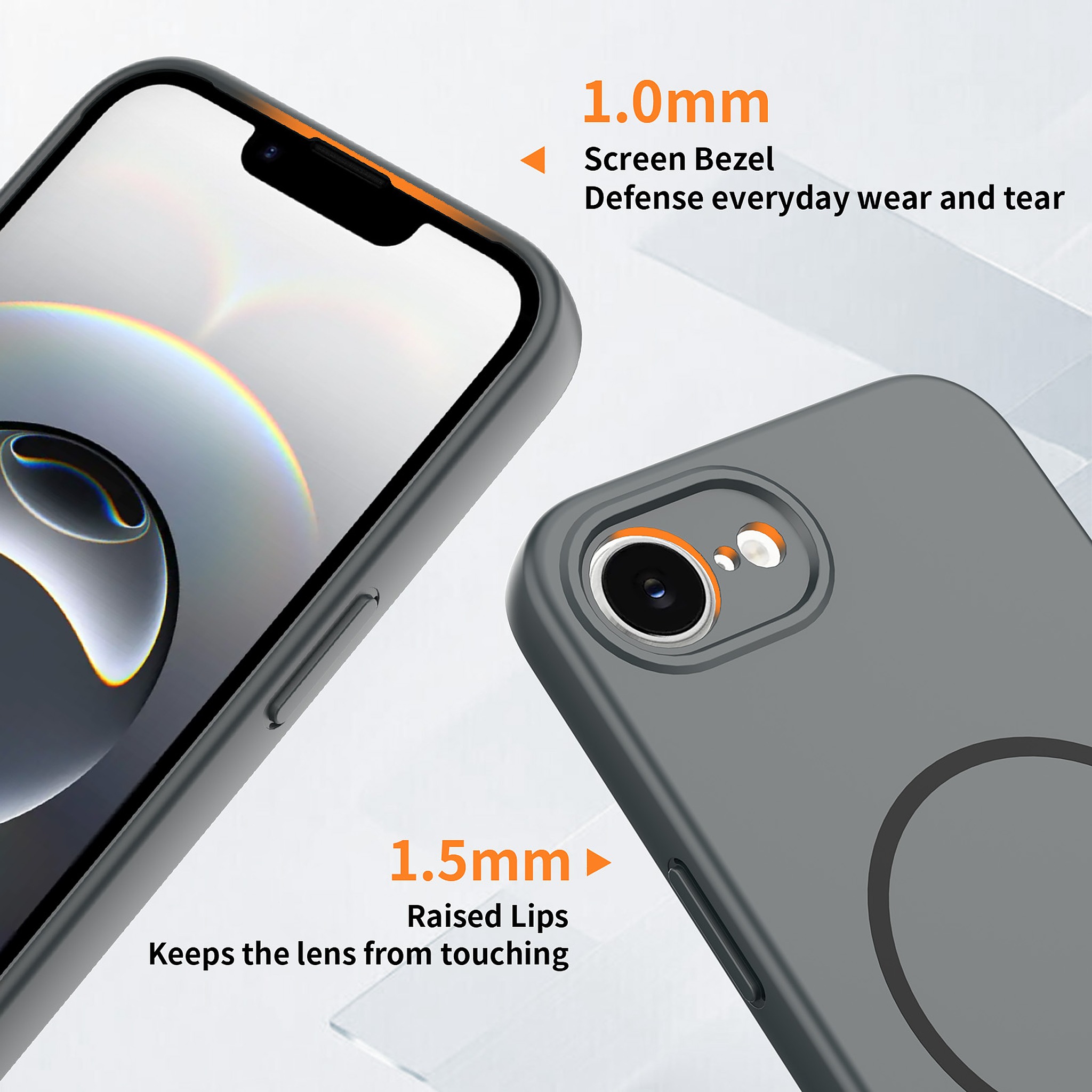 SendaFit Solid-Color Two-in-One Case for iPhone 16e detail 1
