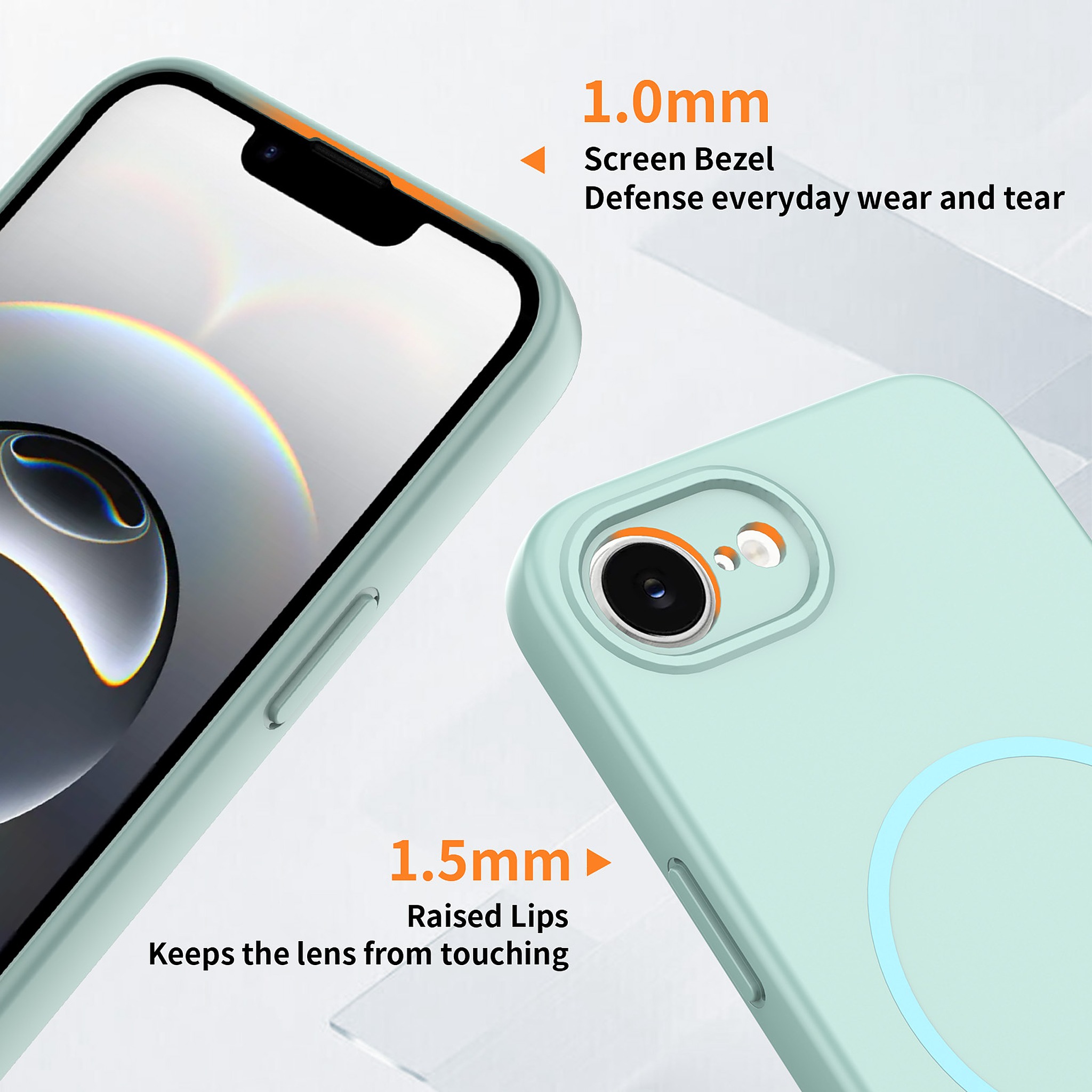 SendaFit Solid-Color Two-in-One Case for iPhone 16e detail 2