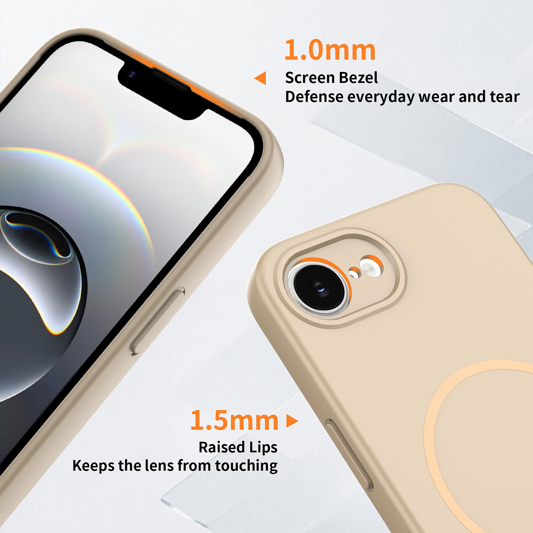 SendaFit Solid-Color Two-in-One Case for iPhone 16e detail 4