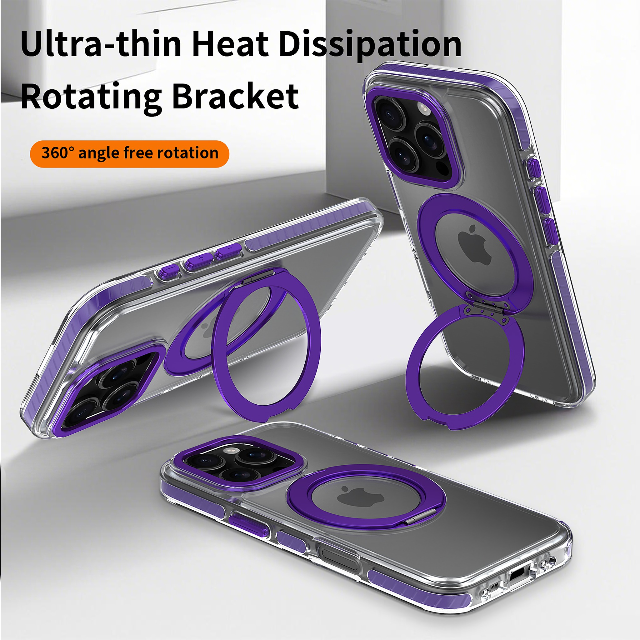 SendaFit Iridescent Two-Tone 360° Stand Case for iPhone 16 Pro detail 25