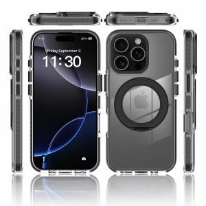 SendaFit Iridescent Two-Tone 360° Stand Case for iPhone 16 Pro