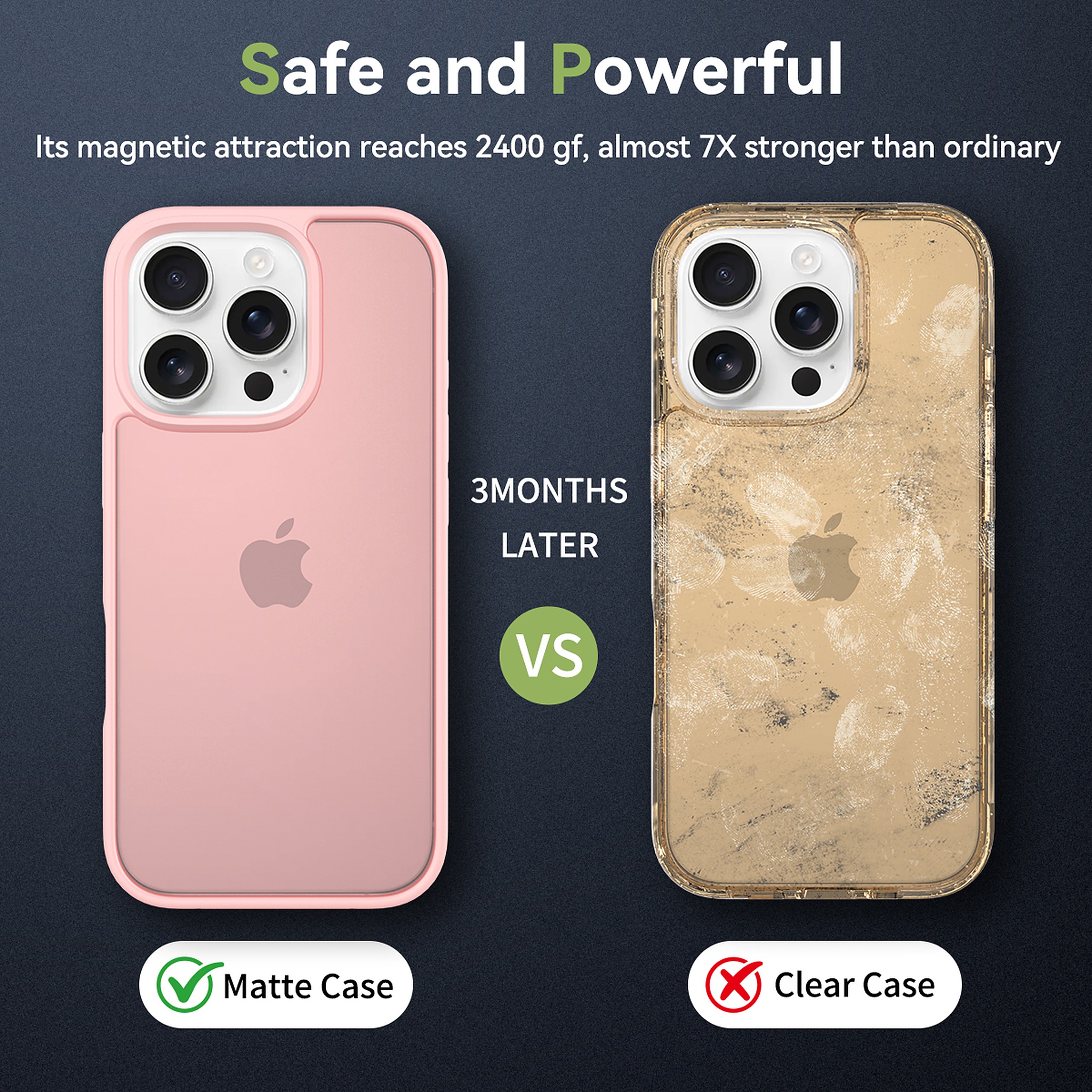 SendaFit Matte Skin-Feel Two-in-One Case for iPhone 16 Pro (Orange Accent) detail 12