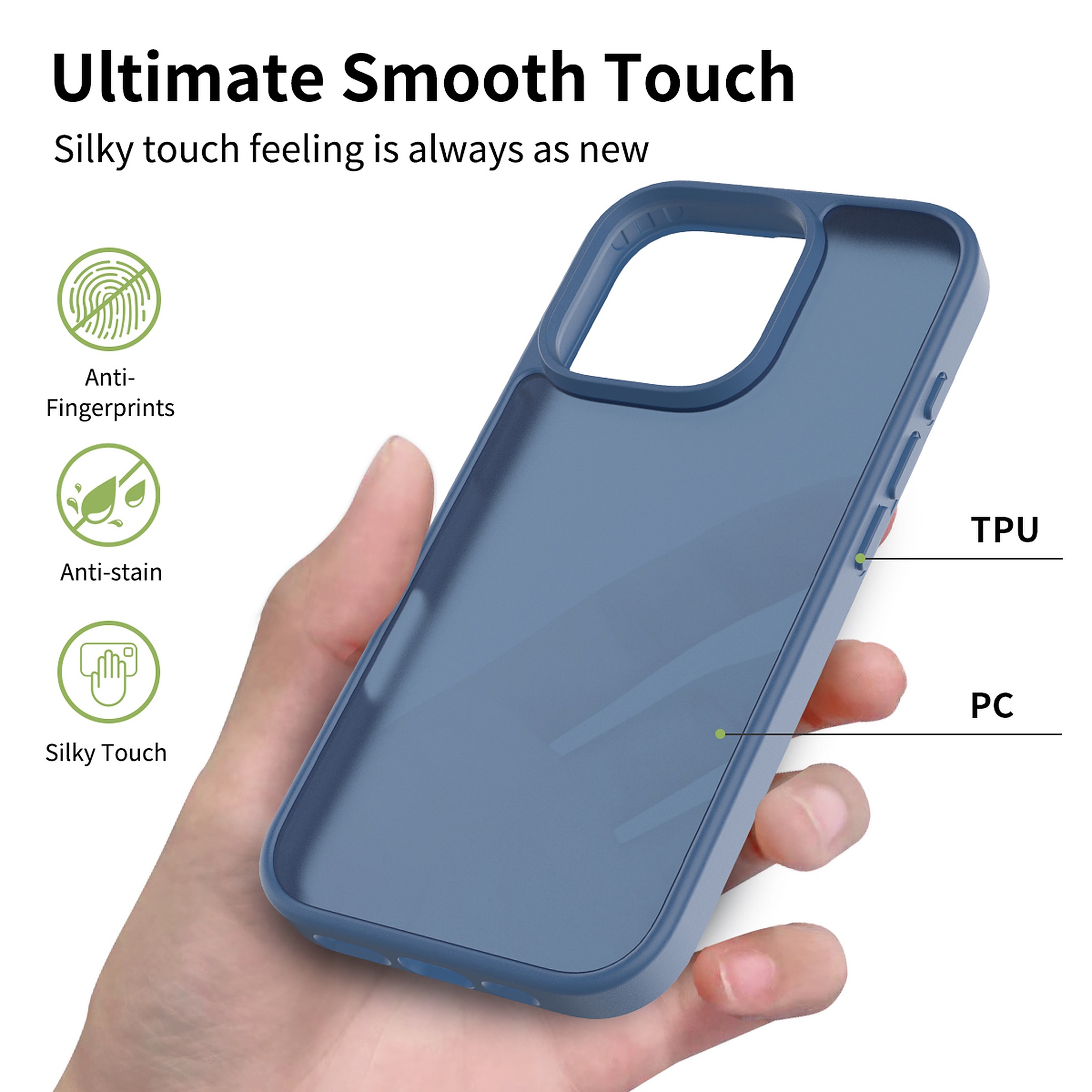 SendaFit Matte Skin-Feel Two-in-One Case for iPhone 16 Pro (Orange Accent) detail 18