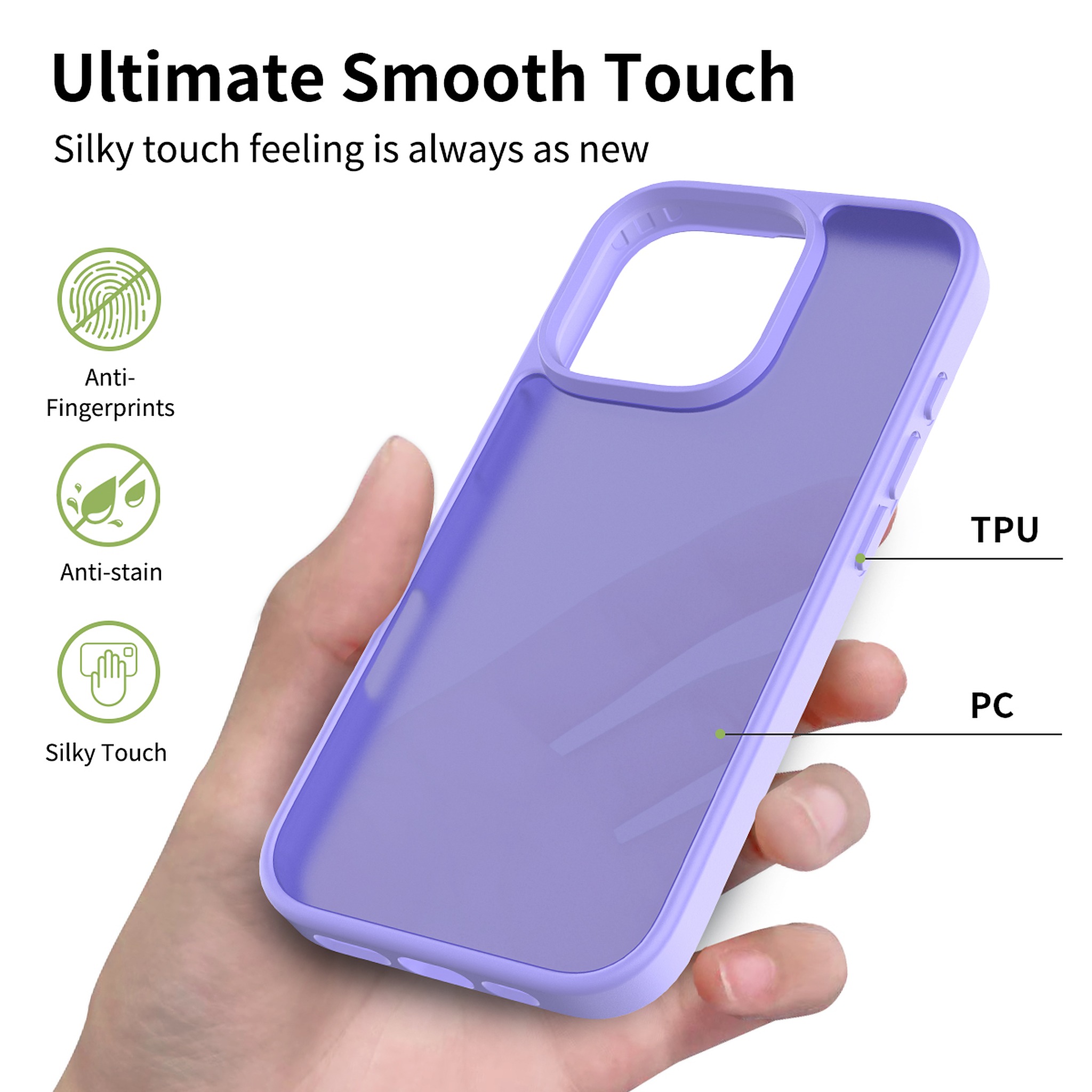 SendaFit Matte Skin-Feel Two-in-One Case for iPhone 16 Pro (Orange Accent) detail 23