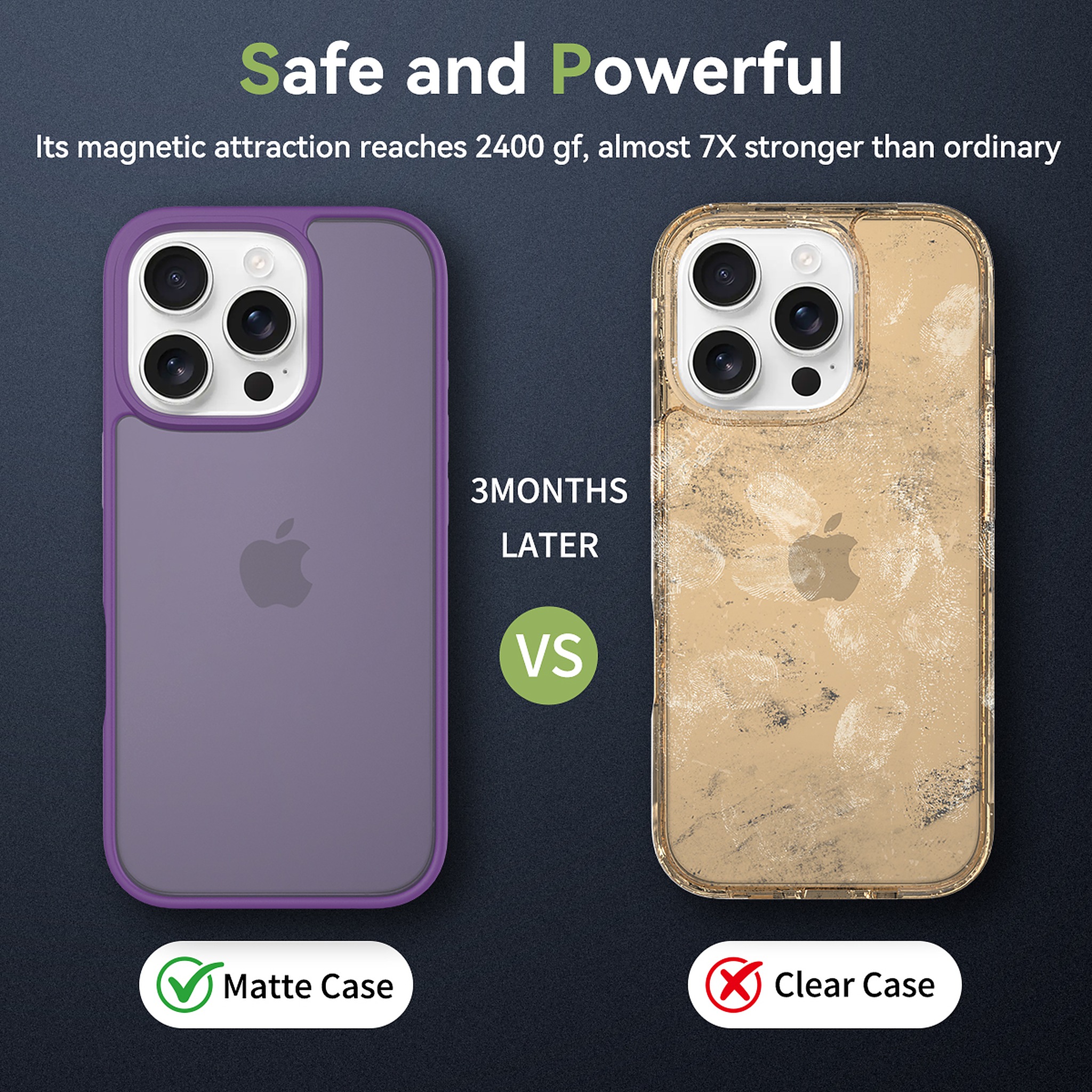 SendaFit Matte Skin-Feel Two-in-One Case for iPhone 16 Pro (Orange Accent) detail 30