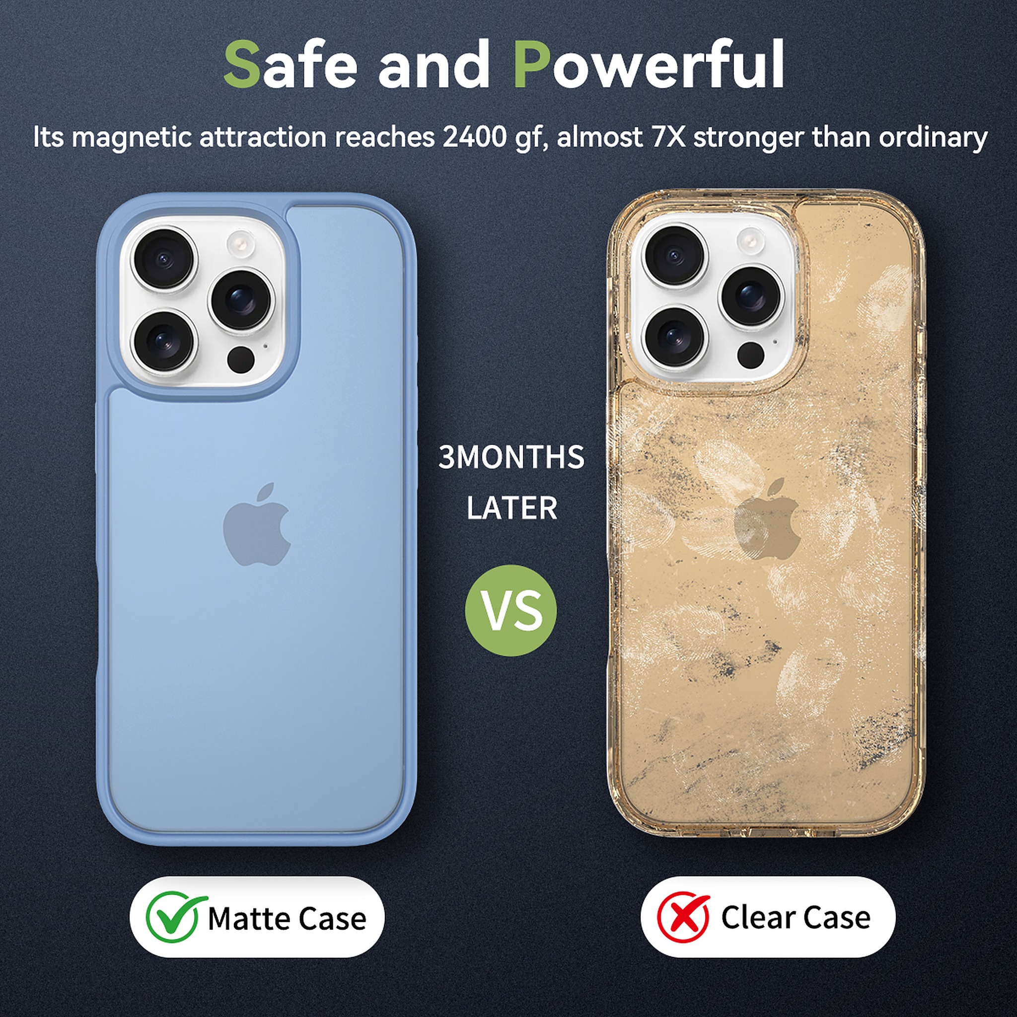 SendaFit Matte Skin-Feel Two-in-One Case for iPhone 16 Pro (Orange Accent) detail 4