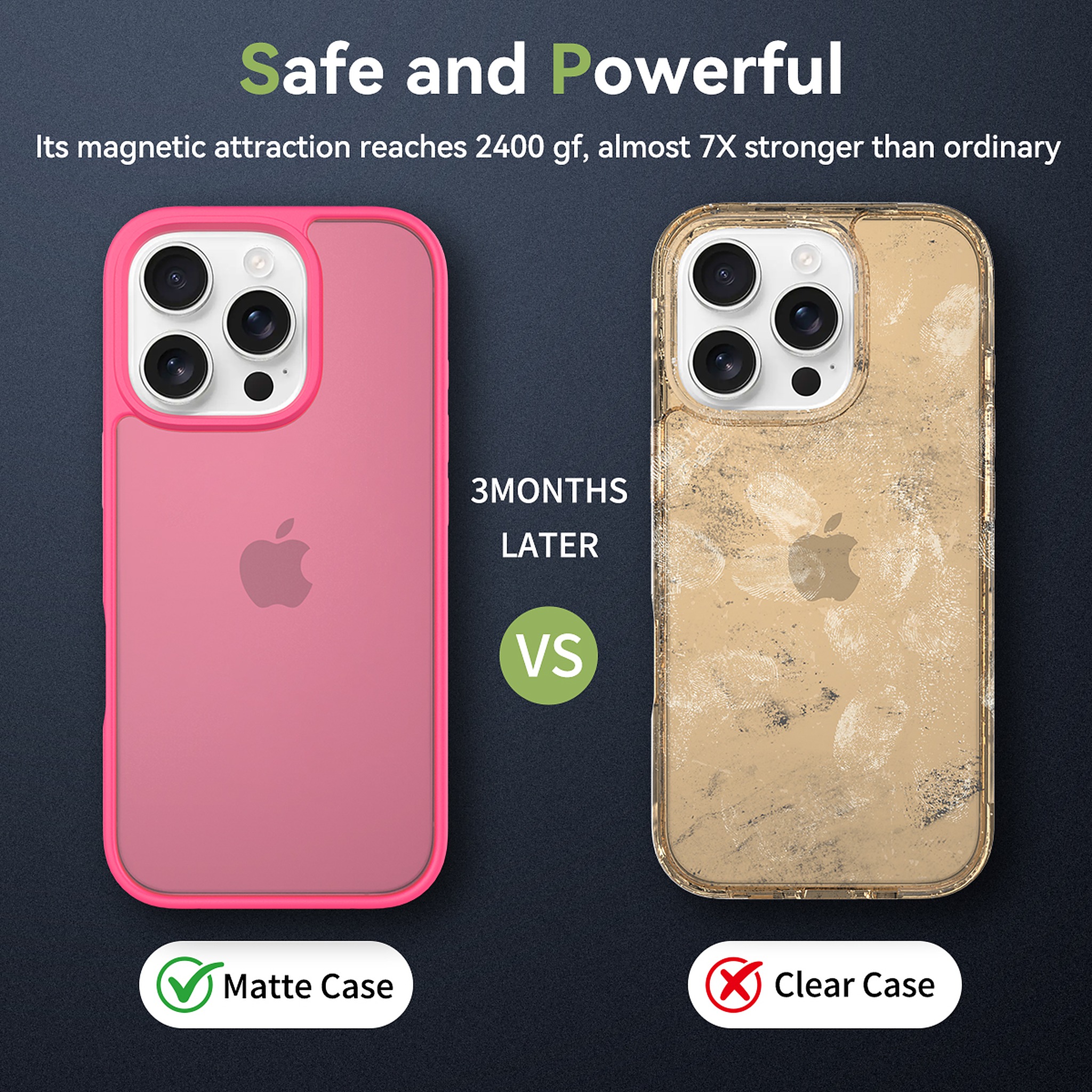 SendaFit Matte Skin-Feel Two-in-One Case for iPhone 16 Pro (Orange Accent) detail 8