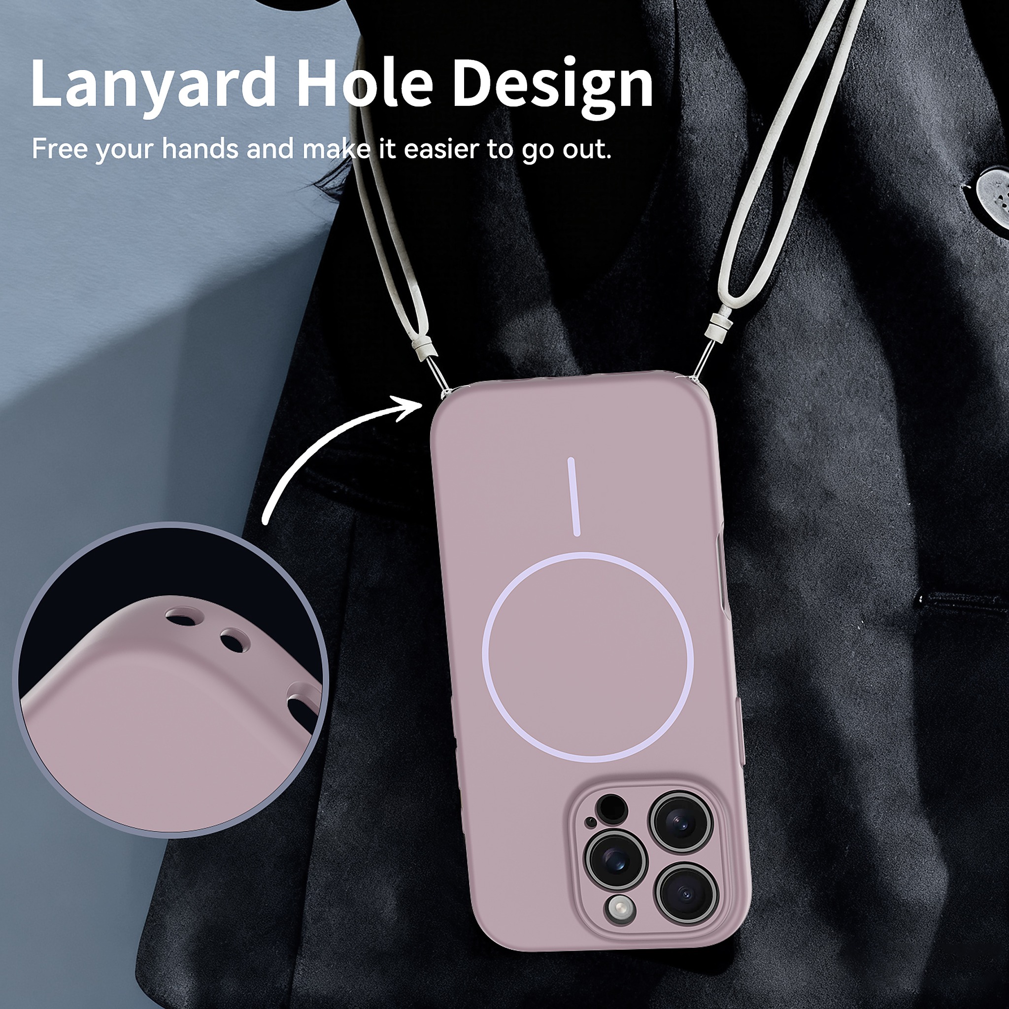 SendaFit Solid-Color Two-in-One MagSafe Case for iPhone 16 Pro detail 14
