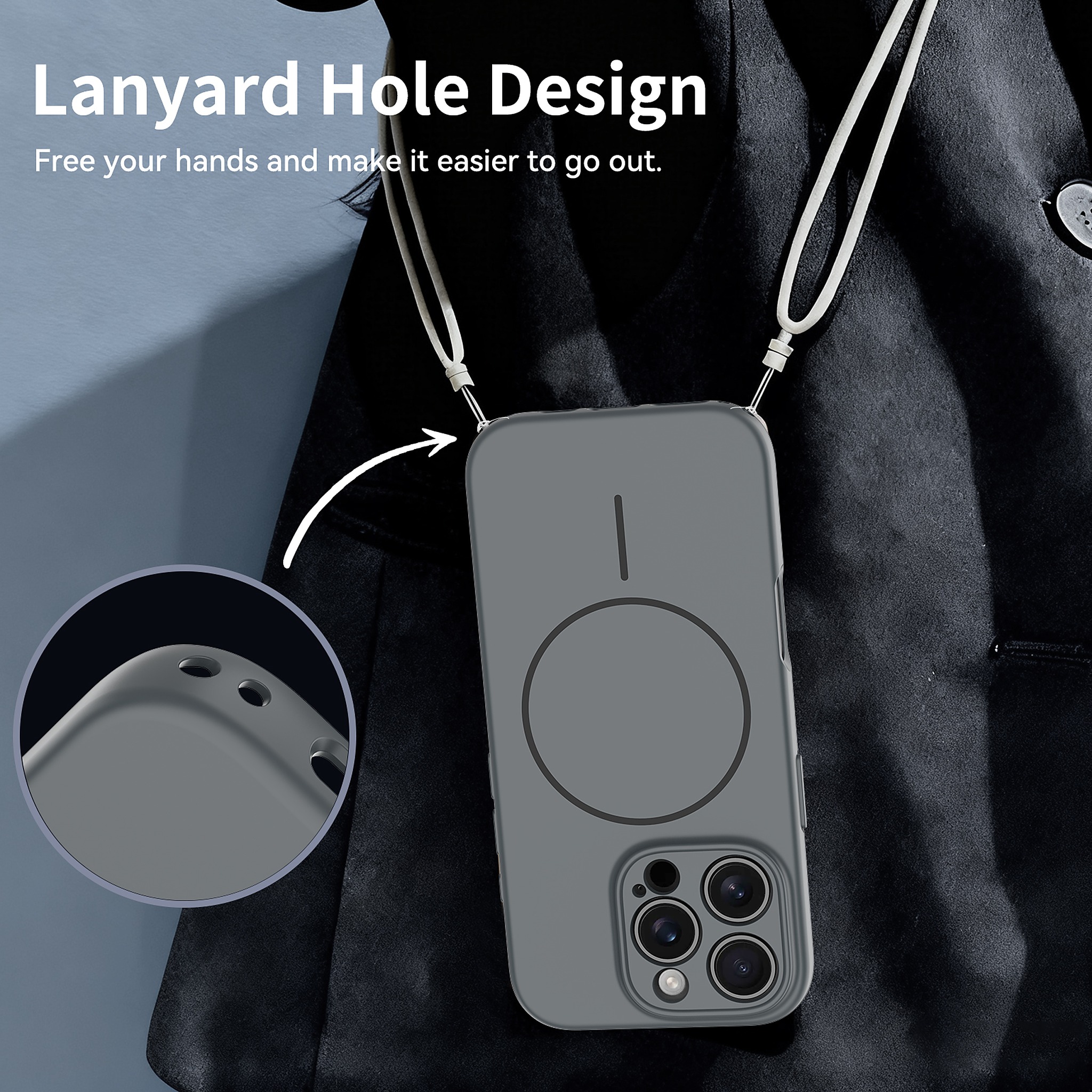 SendaFit Solid-Color Two-in-One MagSafe Case for iPhone 16 Pro detail 16