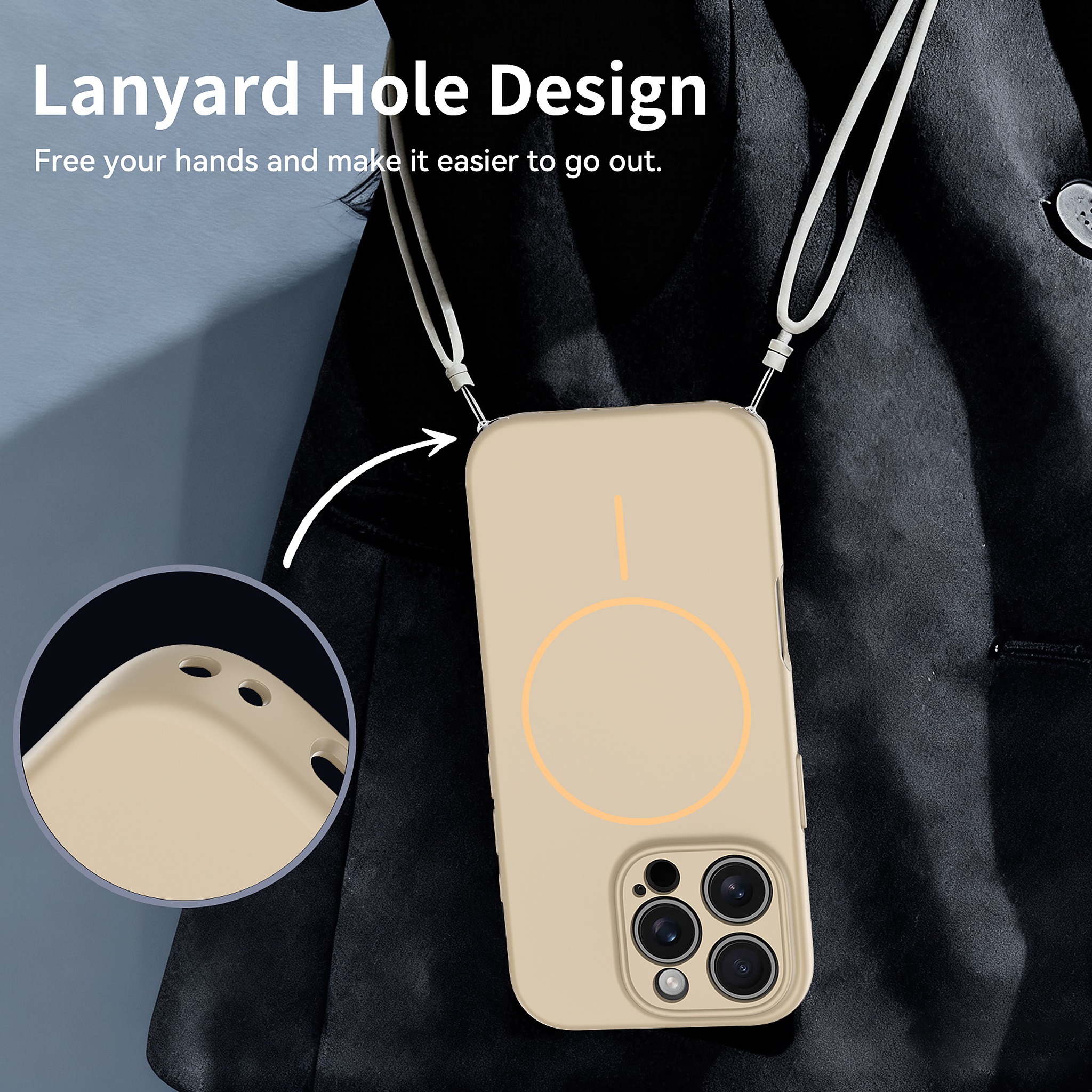 SendaFit Solid-Color Two-in-One MagSafe Case for iPhone 16 Pro detail 19