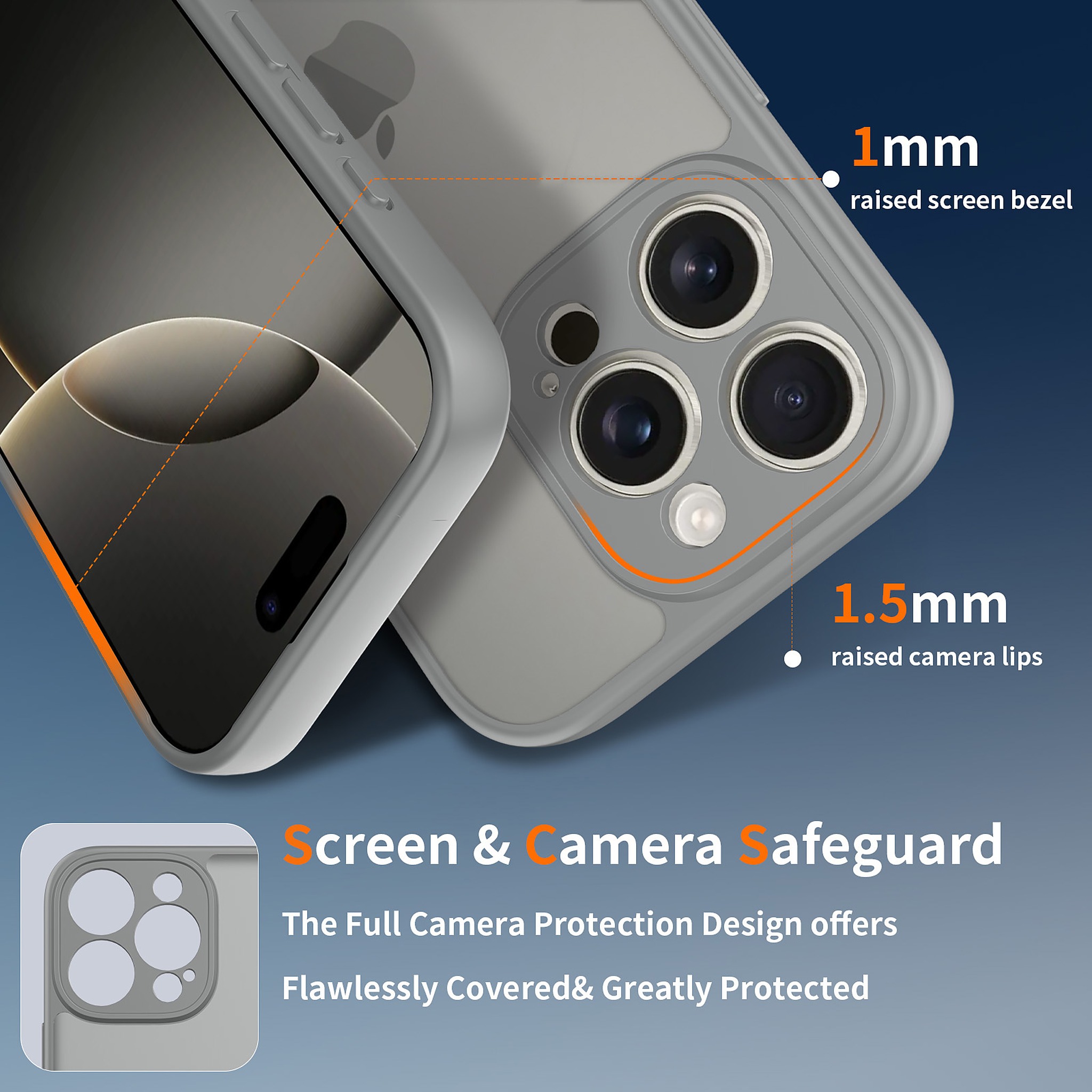 SendaFit Precise-Cutout Matte Skin-Feel Case for iPhone 16 Pro detail 1