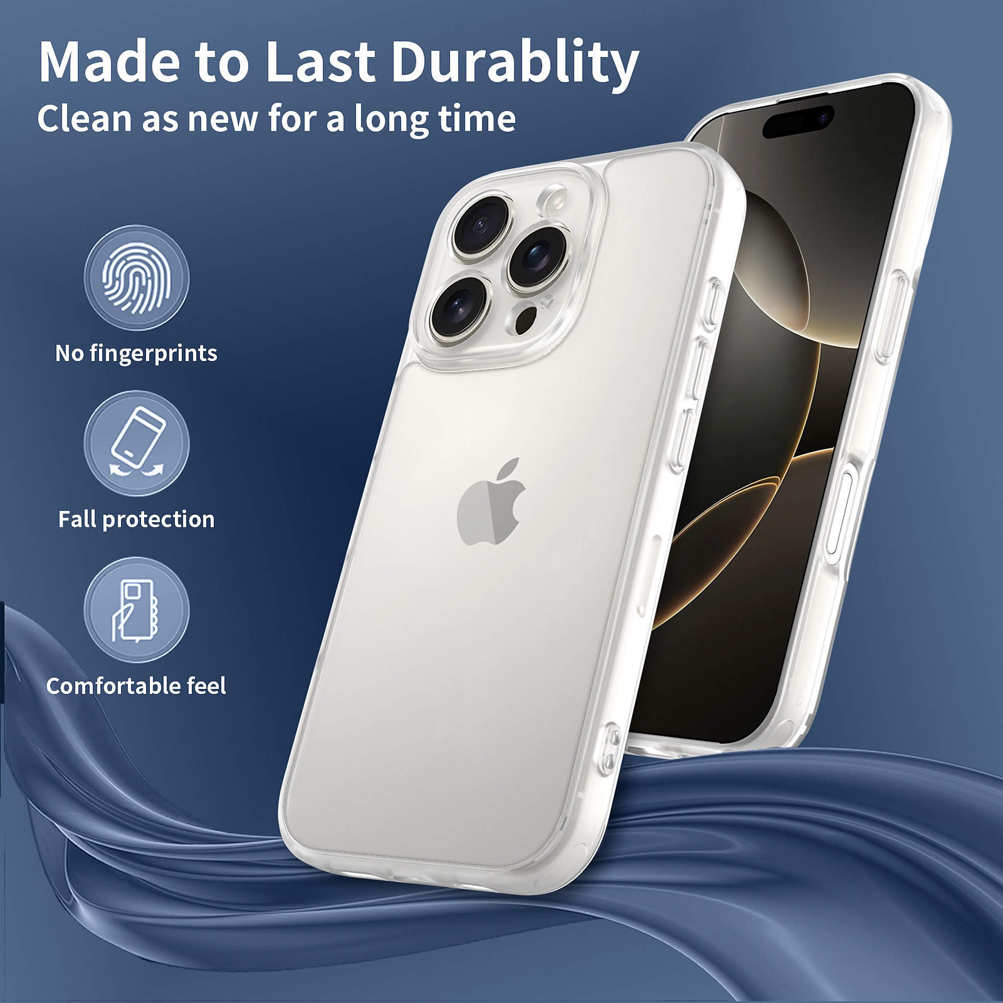 SendaFit Precise-Cutout Matte Skin-Feel Case for iPhone 16 Pro detail 19