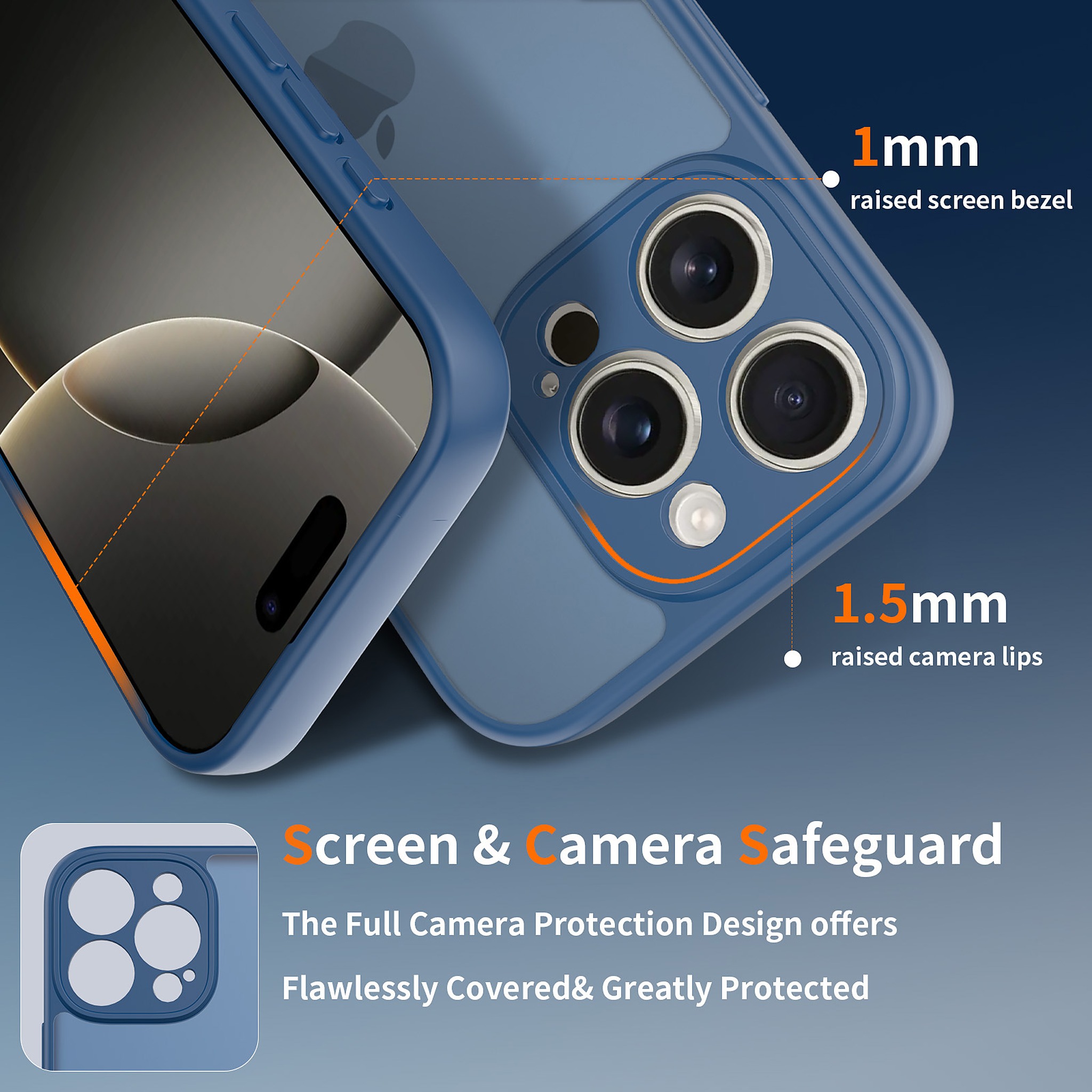 SendaFit Precise-Cutout Matte Skin-Feel Case for iPhone 16 Pro detail 2
