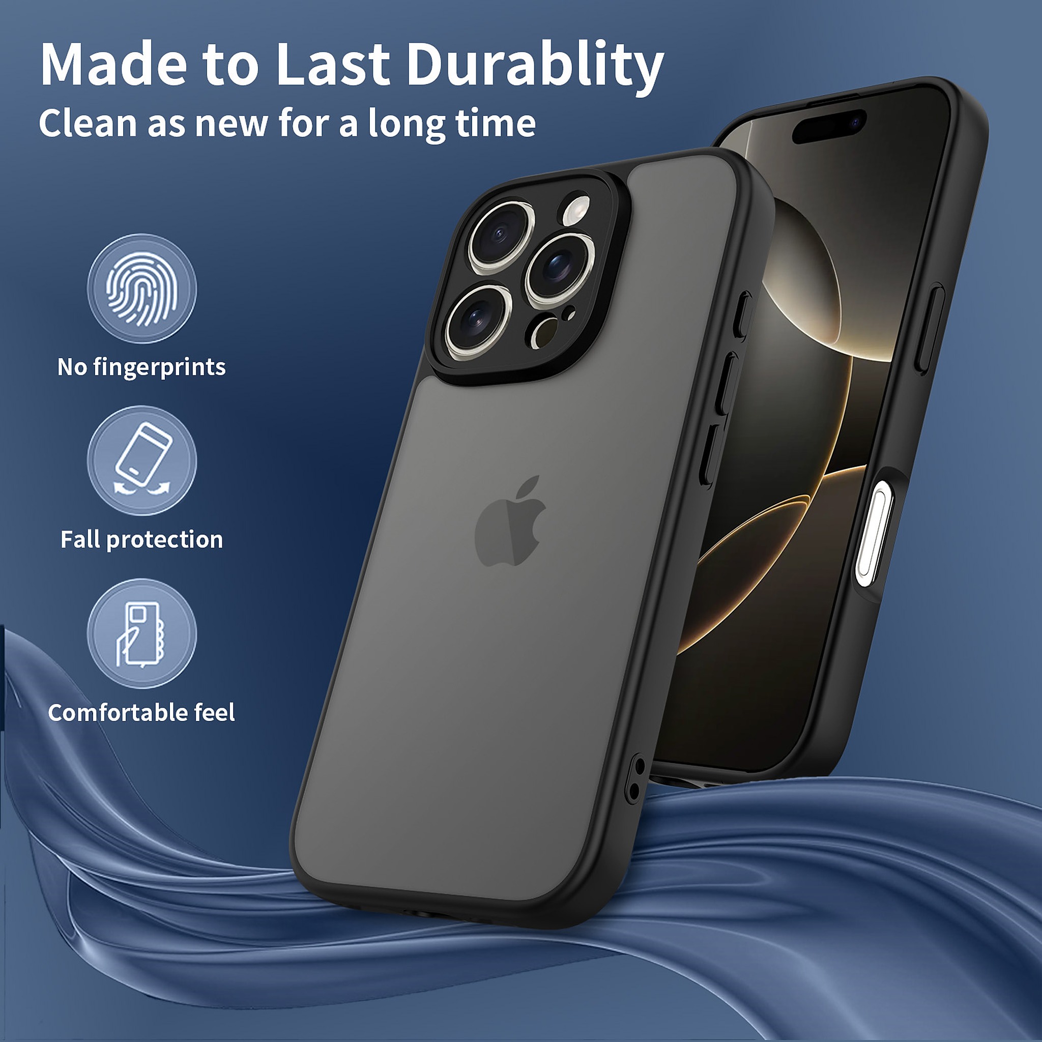 SendaFit Precise-Cutout Matte Skin-Feel Case for iPhone 16 Pro detail 20