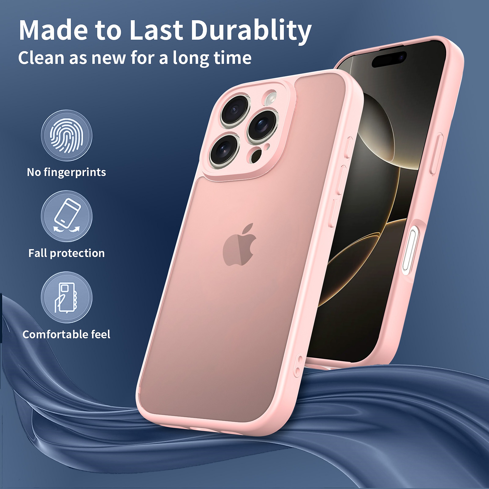 SendaFit Precise-Cutout Matte Skin-Feel Case for iPhone 16 Pro detail 21