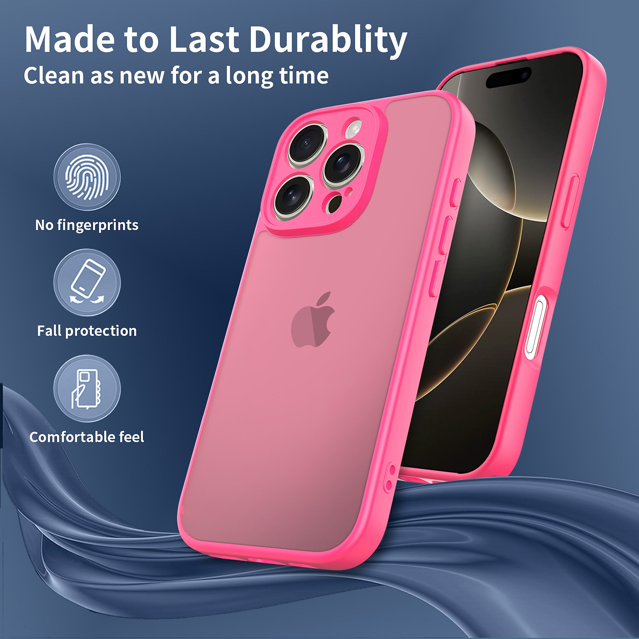 SendaFit Precise-Cutout Matte Skin-Feel Case for iPhone 16 Pro detail 23
