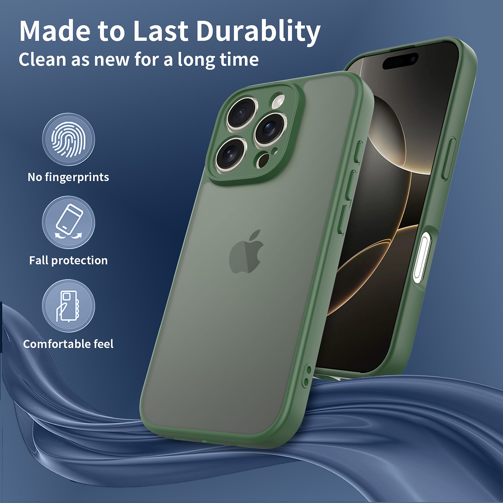 SendaFit Precise-Cutout Matte Skin-Feel Case for iPhone 16 Pro detail 24