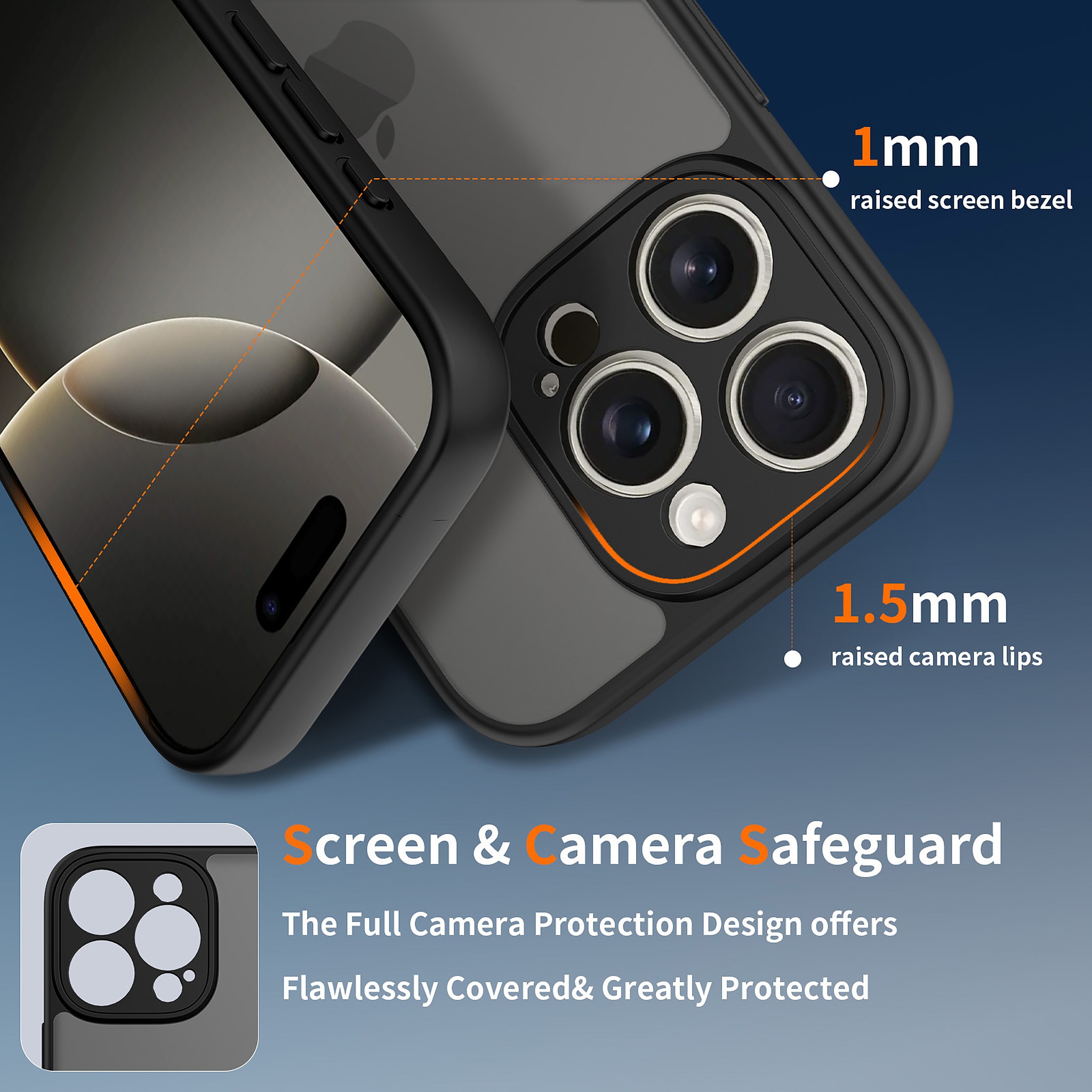 SendaFit Precise-Cutout Matte Skin-Feel Case for iPhone 16 Pro detail 4