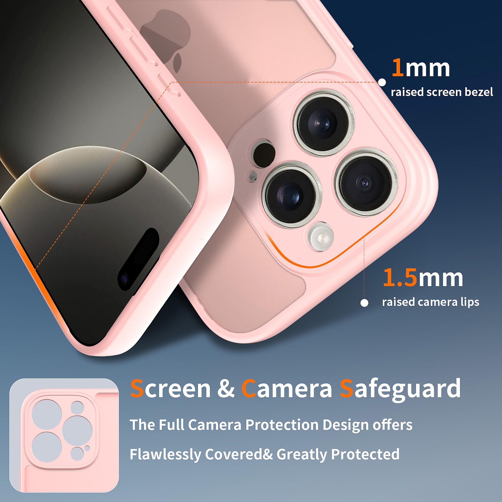 SendaFit Precise-Cutout Matte Skin-Feel Case for iPhone 16 Pro detail 5