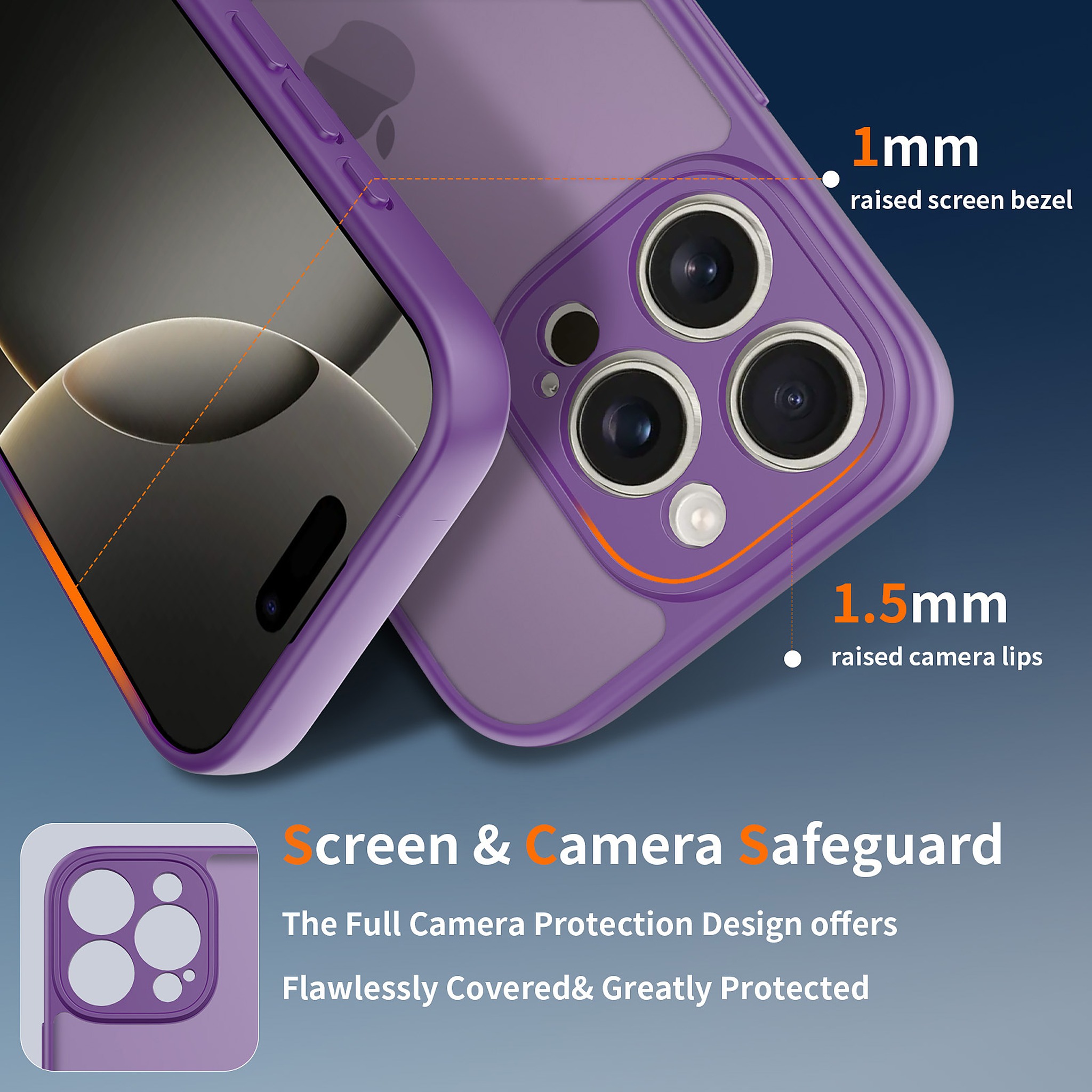 SendaFit Precise-Cutout Matte Skin-Feel Case for iPhone 16 Pro detail 6