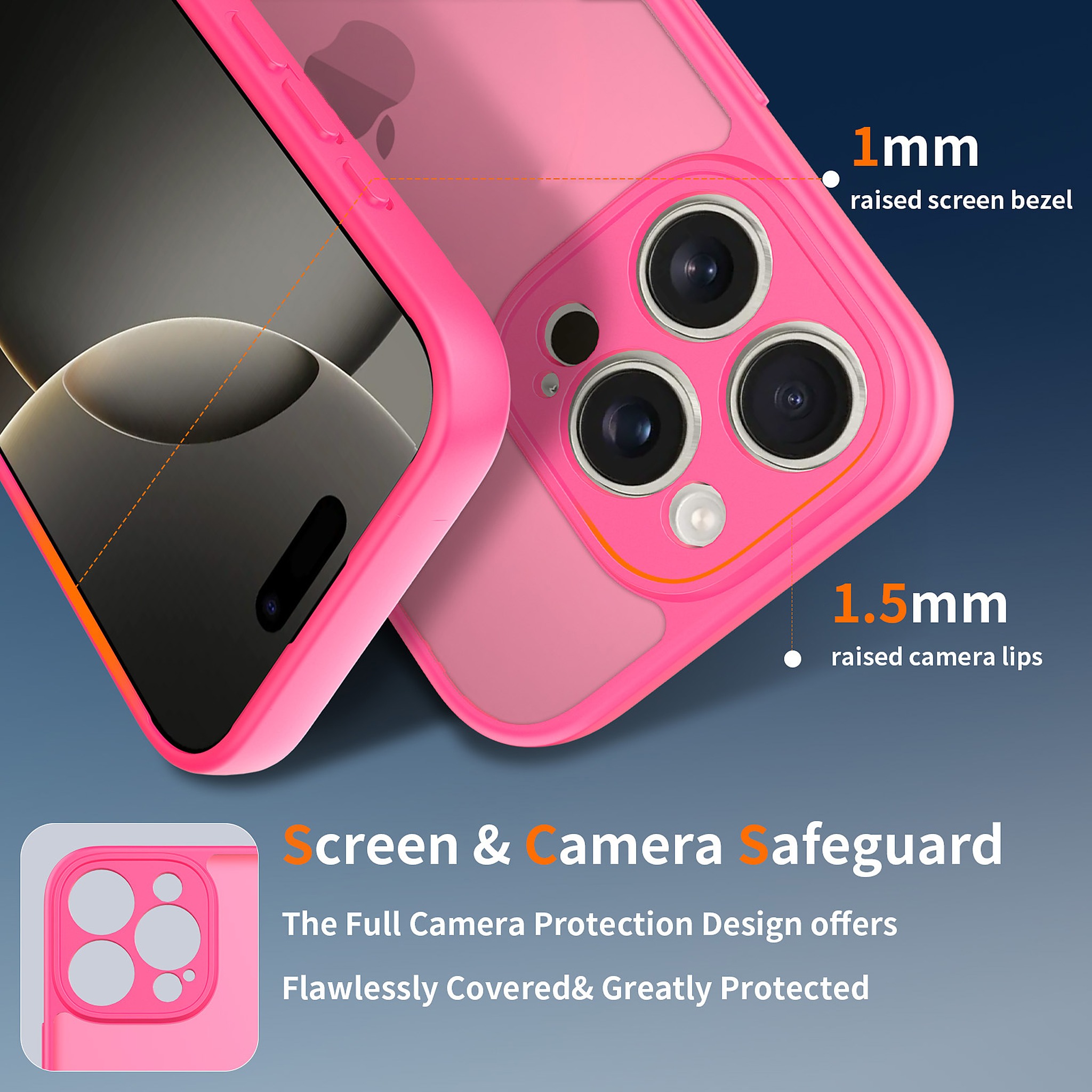 SendaFit Precise-Cutout Matte Skin-Feel Case for iPhone 16 Pro detail 7