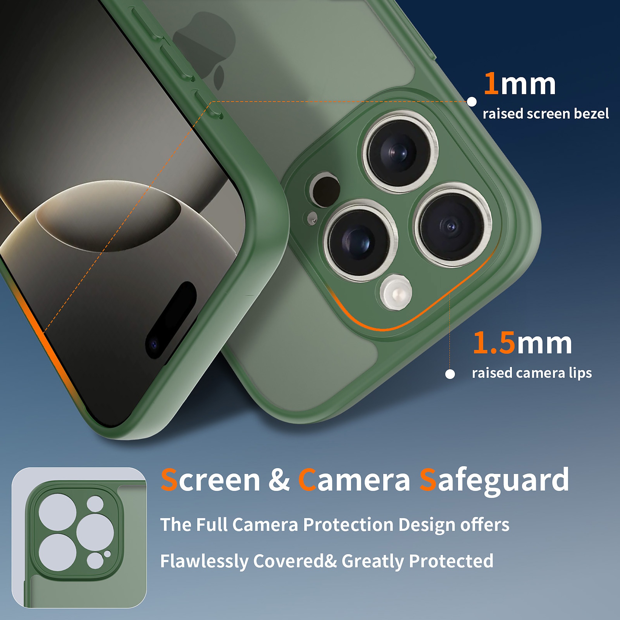 SendaFit Precise-Cutout Matte Skin-Feel Case for iPhone 16 Pro detail 8