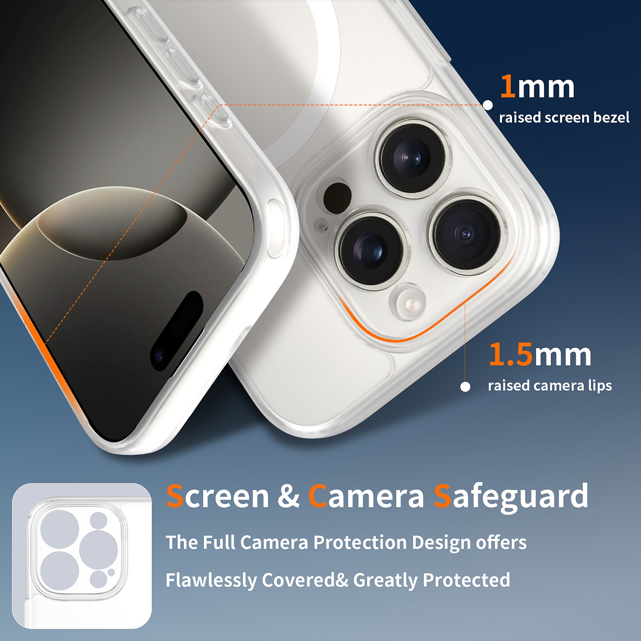 SendaFit Precise-Cutout Matte Skin-Feel MagSafe Case for iPhone 16 Pro detail 8