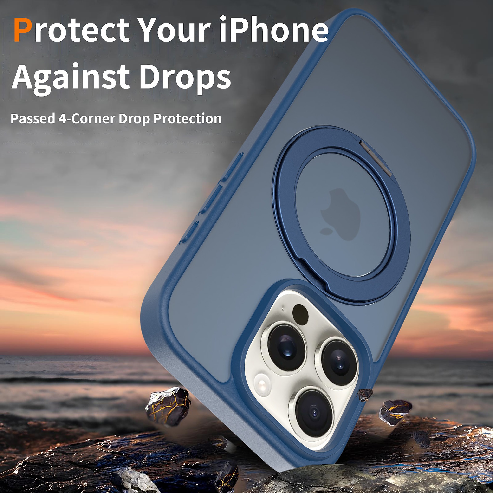 SendaFit Matte Skin-Feel 360° Stand Case for iPhone 16 Pro detail 21