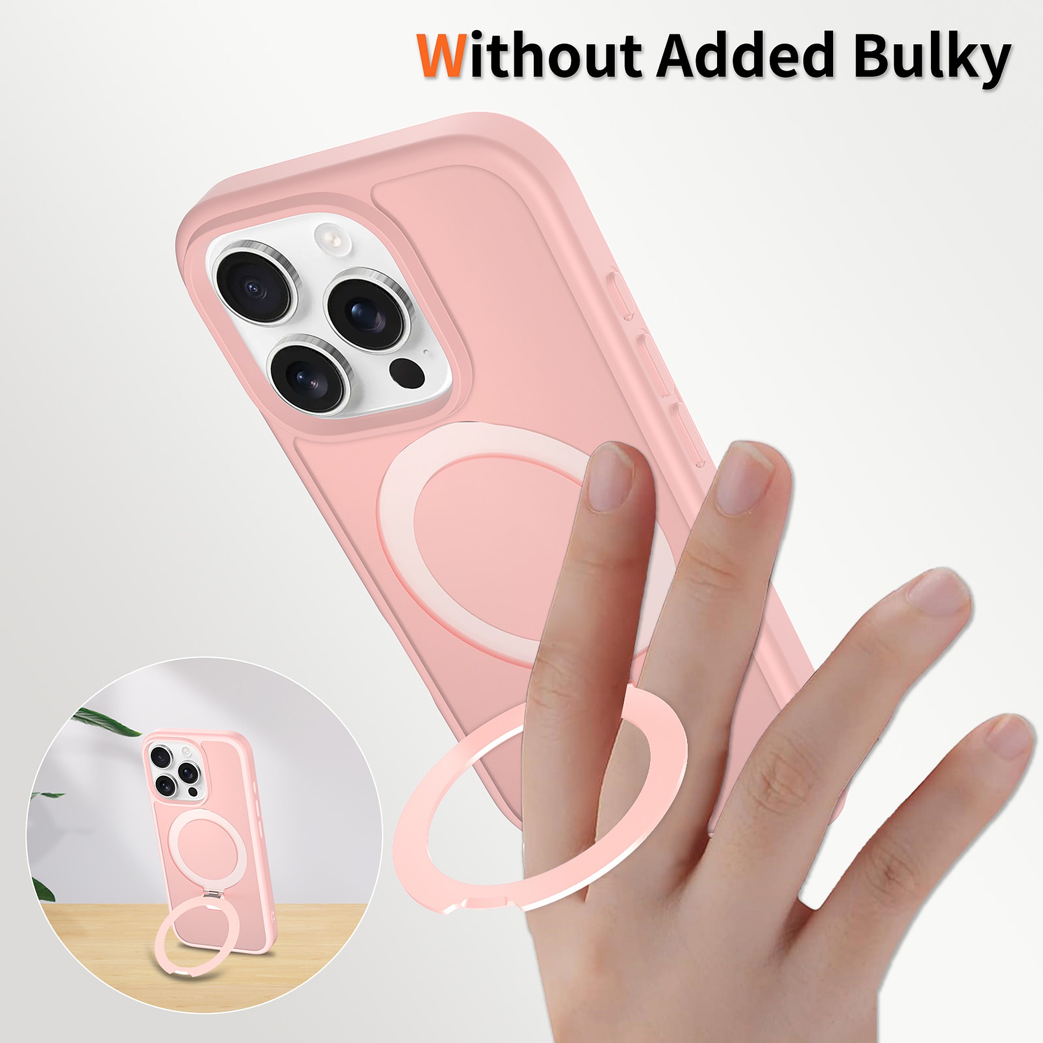 SendaFit Matte Skin-Feel Racket-Stand Case for iPhone 16 Pro detail 18