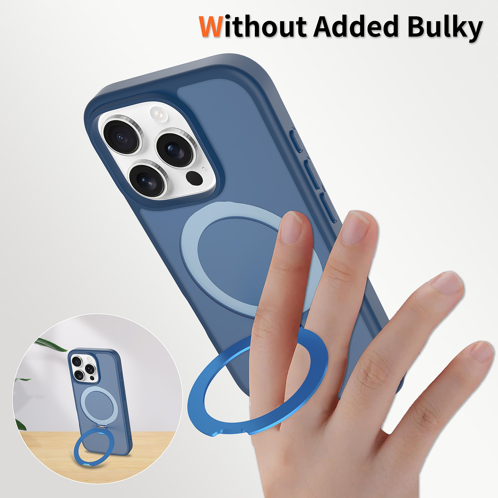 SendaFit Matte Skin-Feel Racket-Stand Case for iPhone 16 Pro detail 19