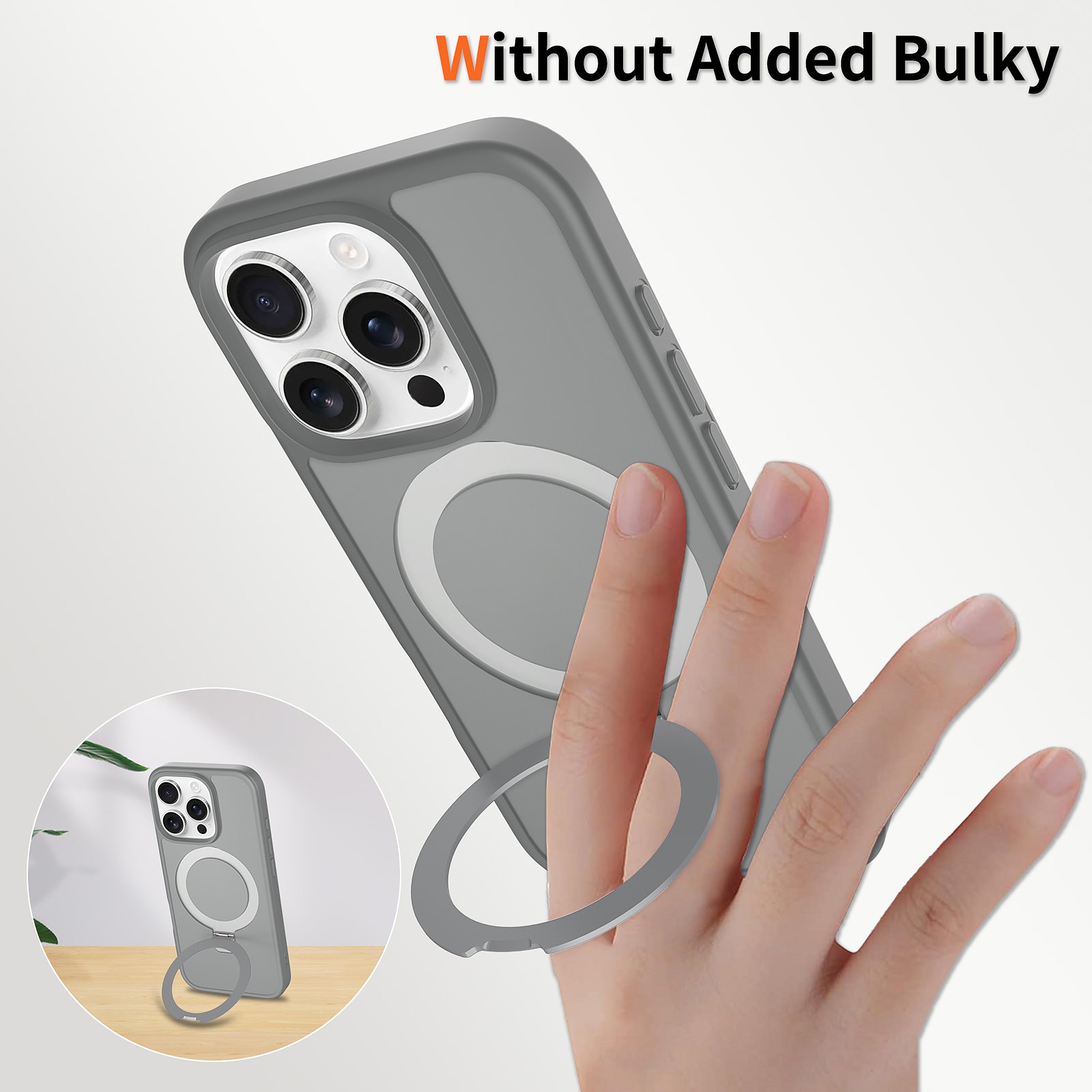 SendaFit Matte Skin-Feel Racket-Stand Case for iPhone 16 Pro detail 20