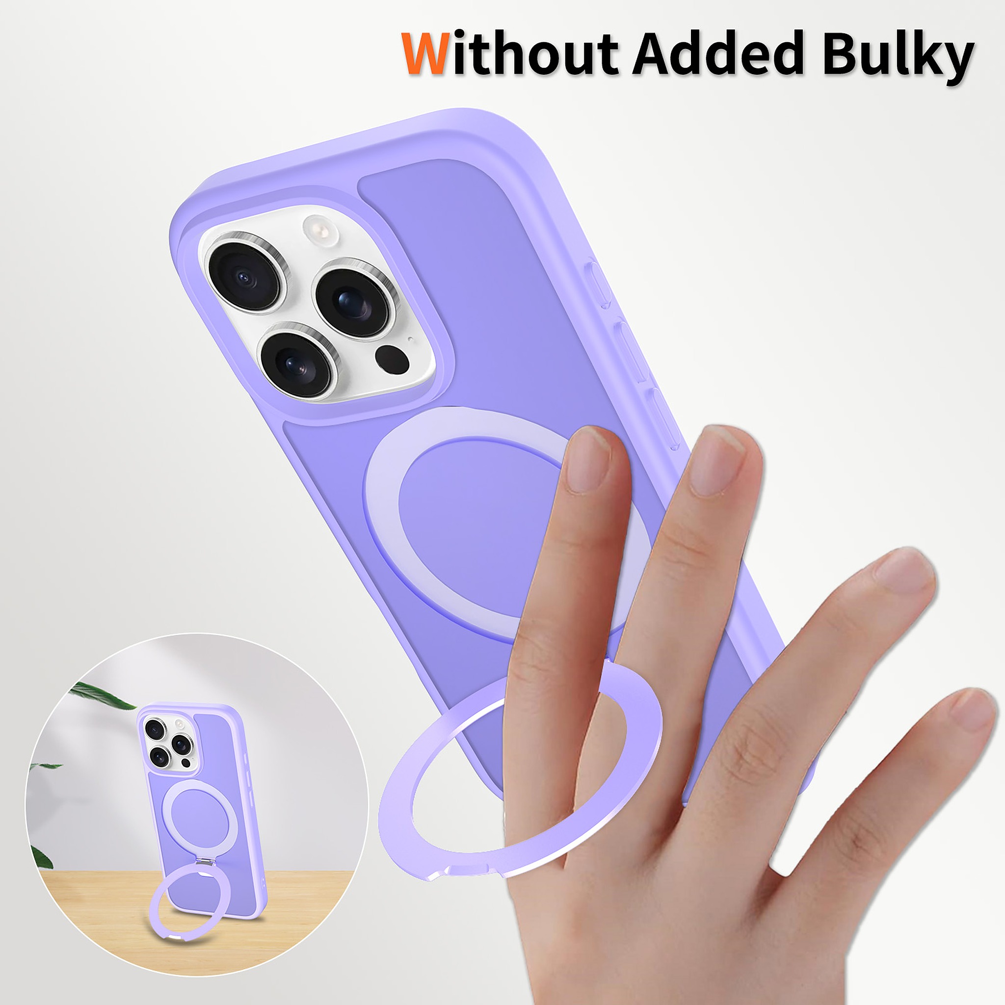 SendaFit Matte Skin-Feel Racket-Stand Case for iPhone 16 Pro detail 22