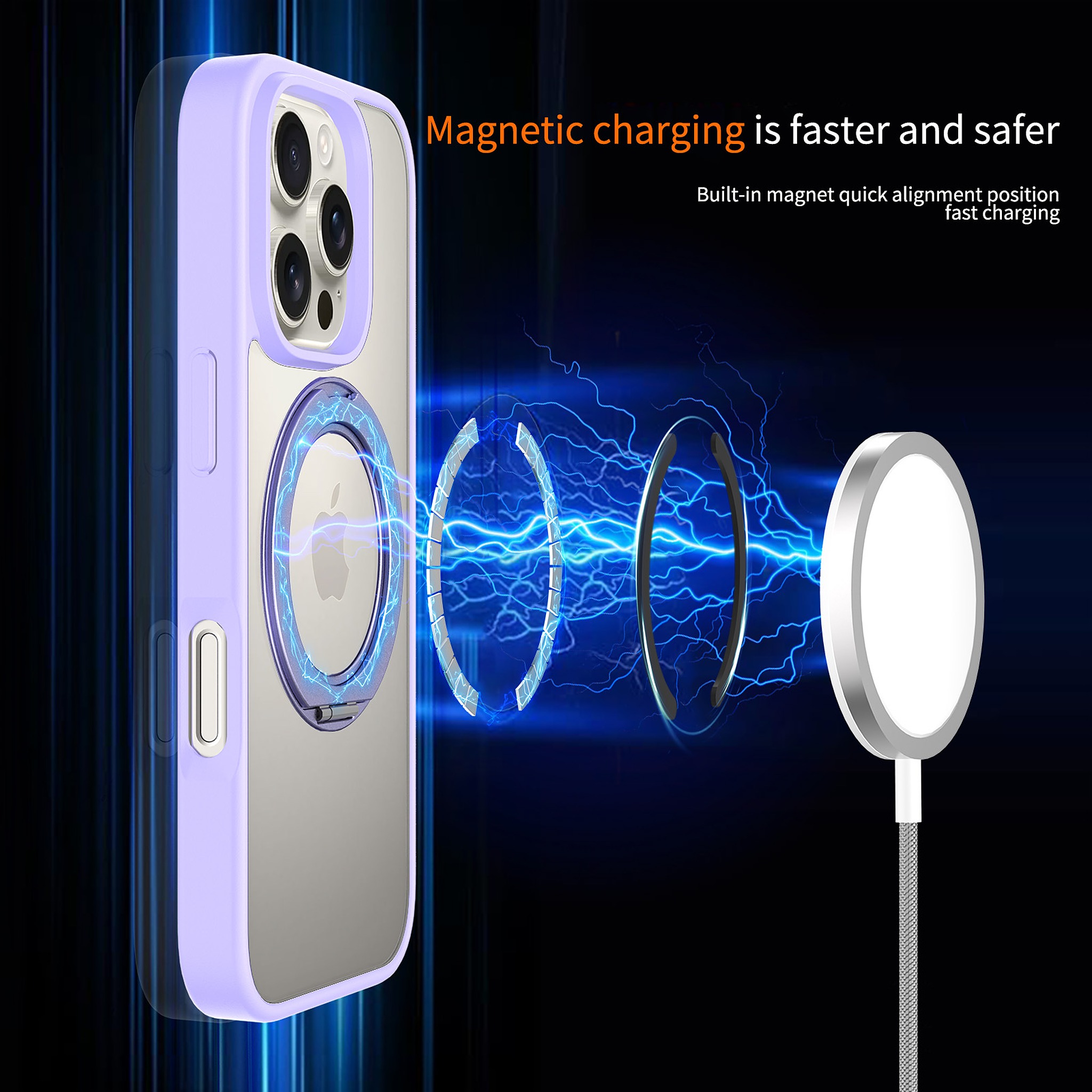 SendaFit Clear 360° Stand Case for iPhone 16 Pro detail 20