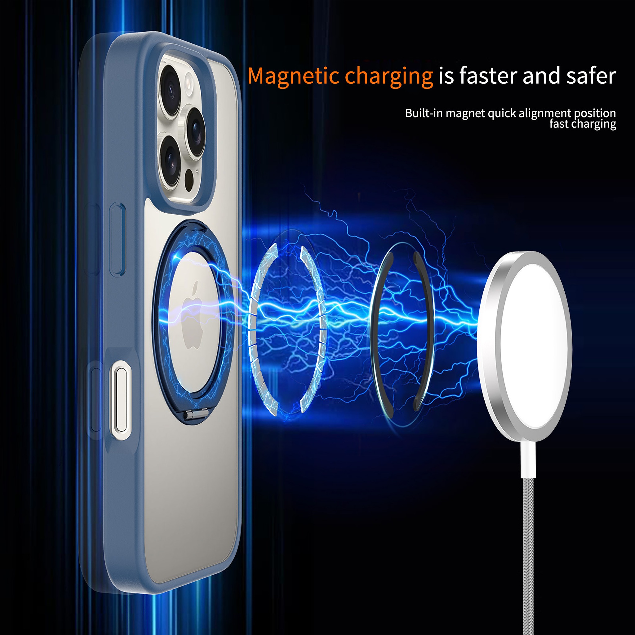SendaFit Clear 360° Stand Case for iPhone 16 Pro detail 31