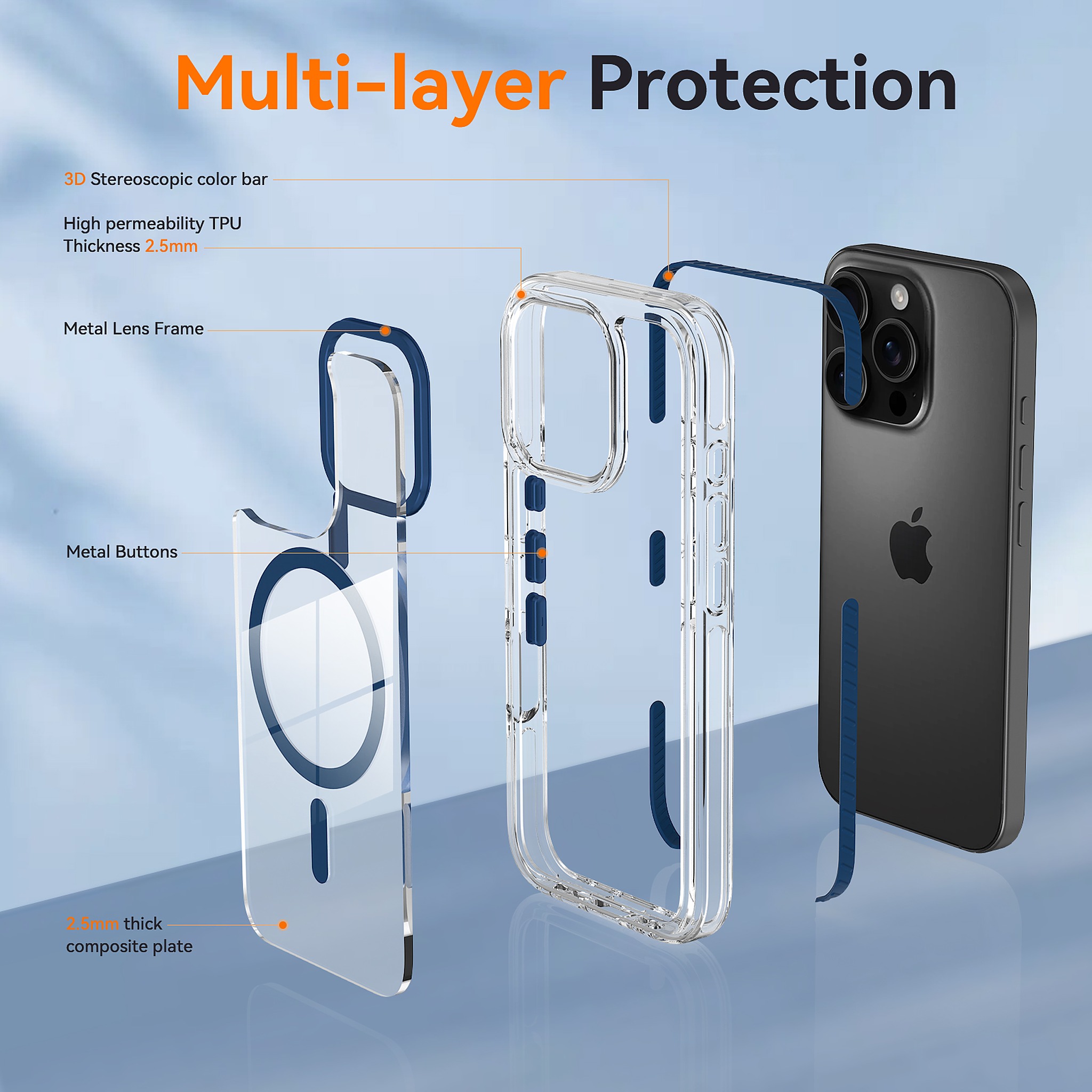 SendaFit Iridescent Two-Tone MagSafe Case for iPhone 16 Pro detail 11