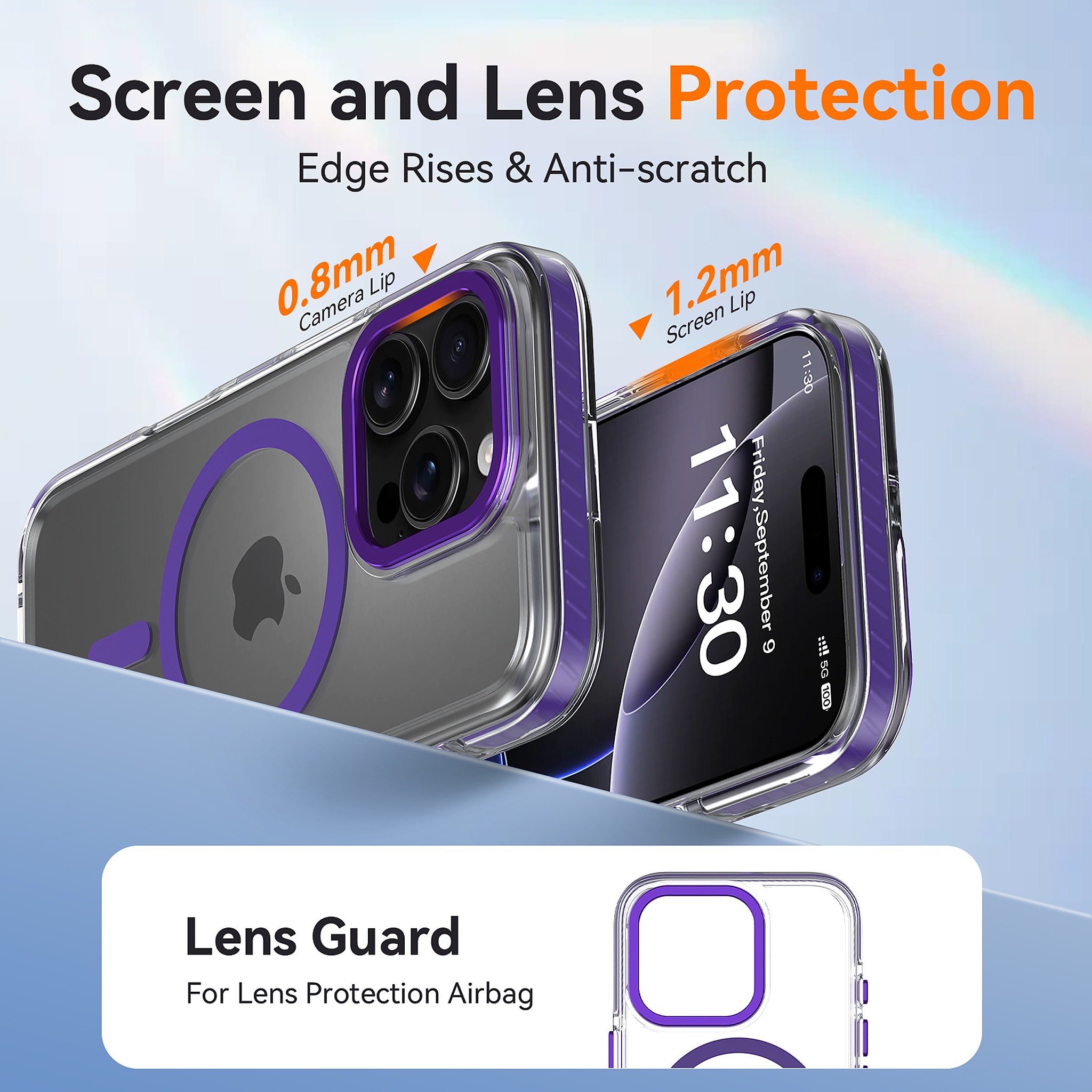 SendaFit Iridescent Two-Tone MagSafe Case for iPhone 16 Pro detail 14