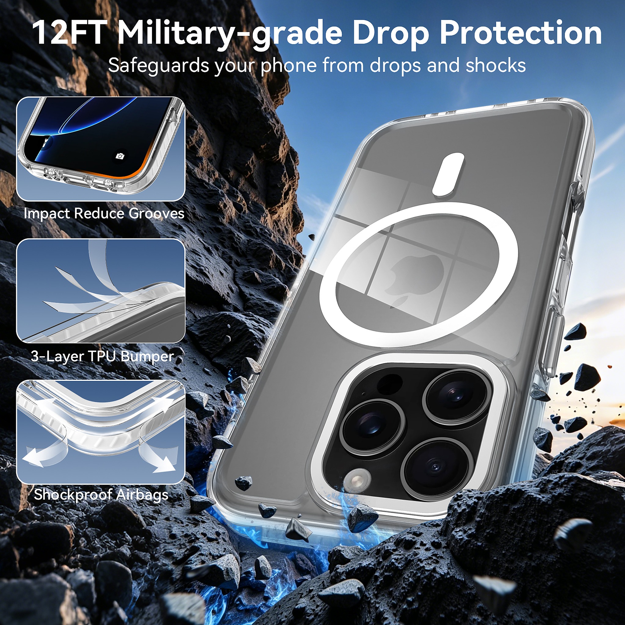 SendaFit Iridescent Two-Tone MagSafe Case for iPhone 16 Pro detail 19