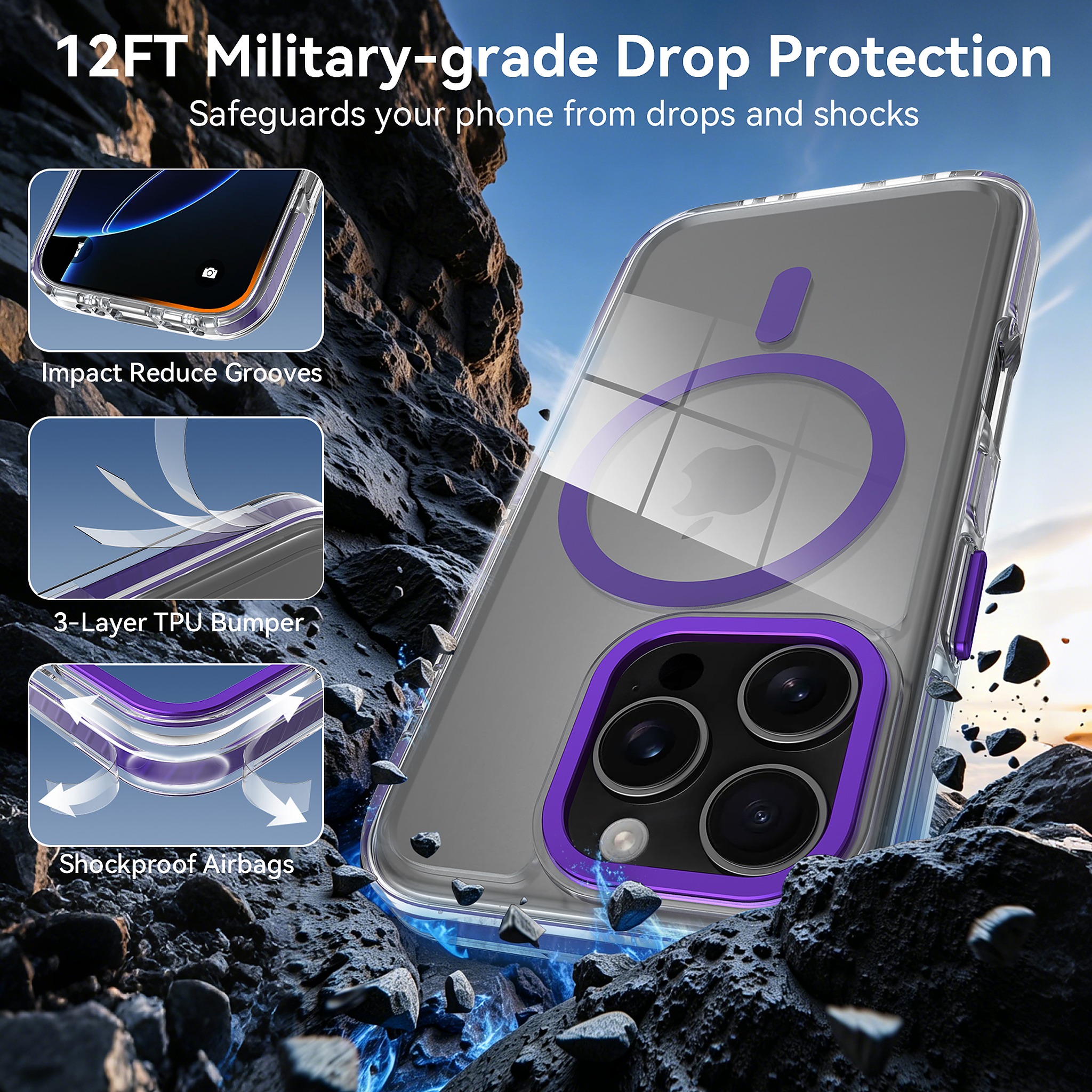 SendaFit Iridescent Two-Tone MagSafe Case for iPhone 16 Pro detail 20