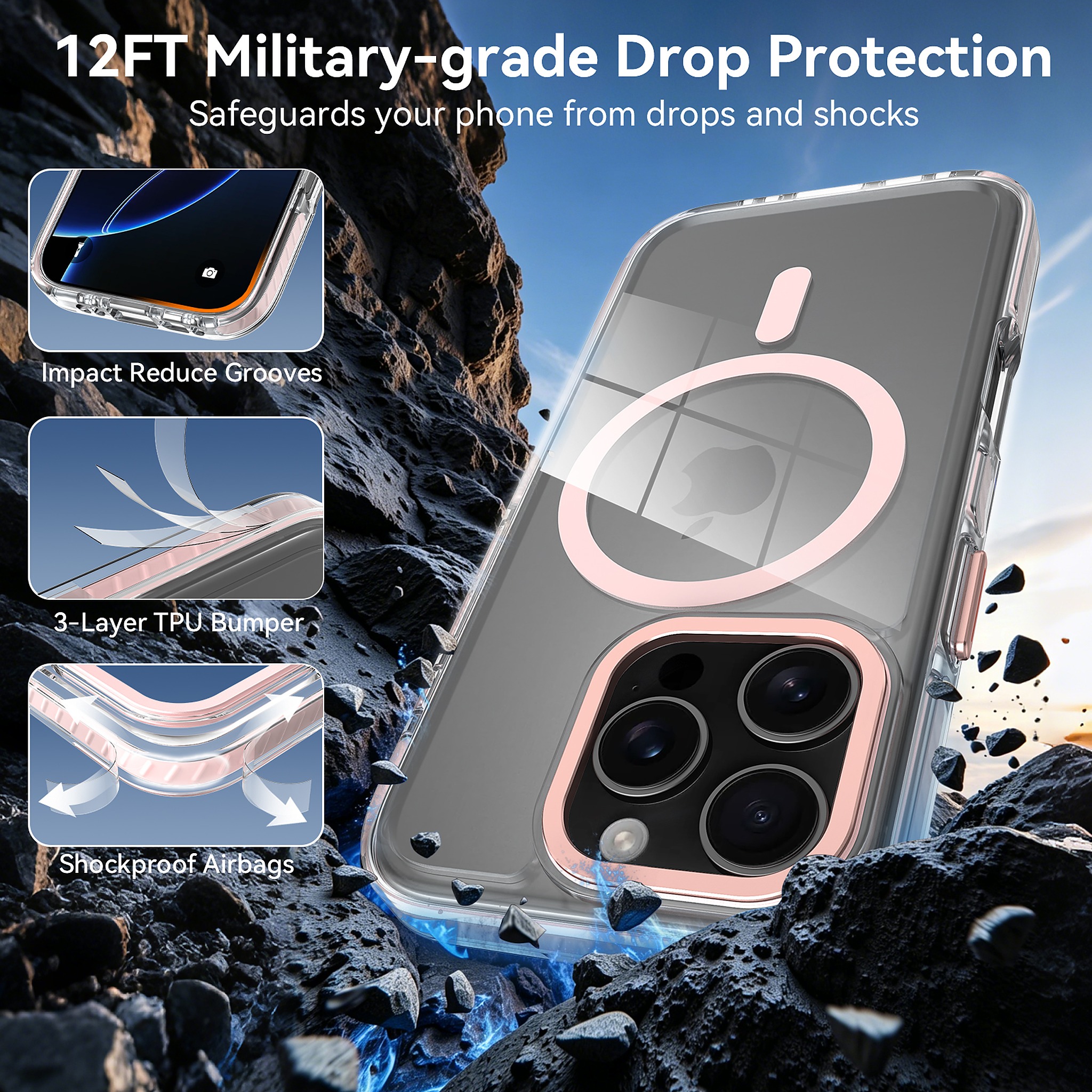 SendaFit Iridescent Two-Tone MagSafe Case for iPhone 16 Pro detail 22