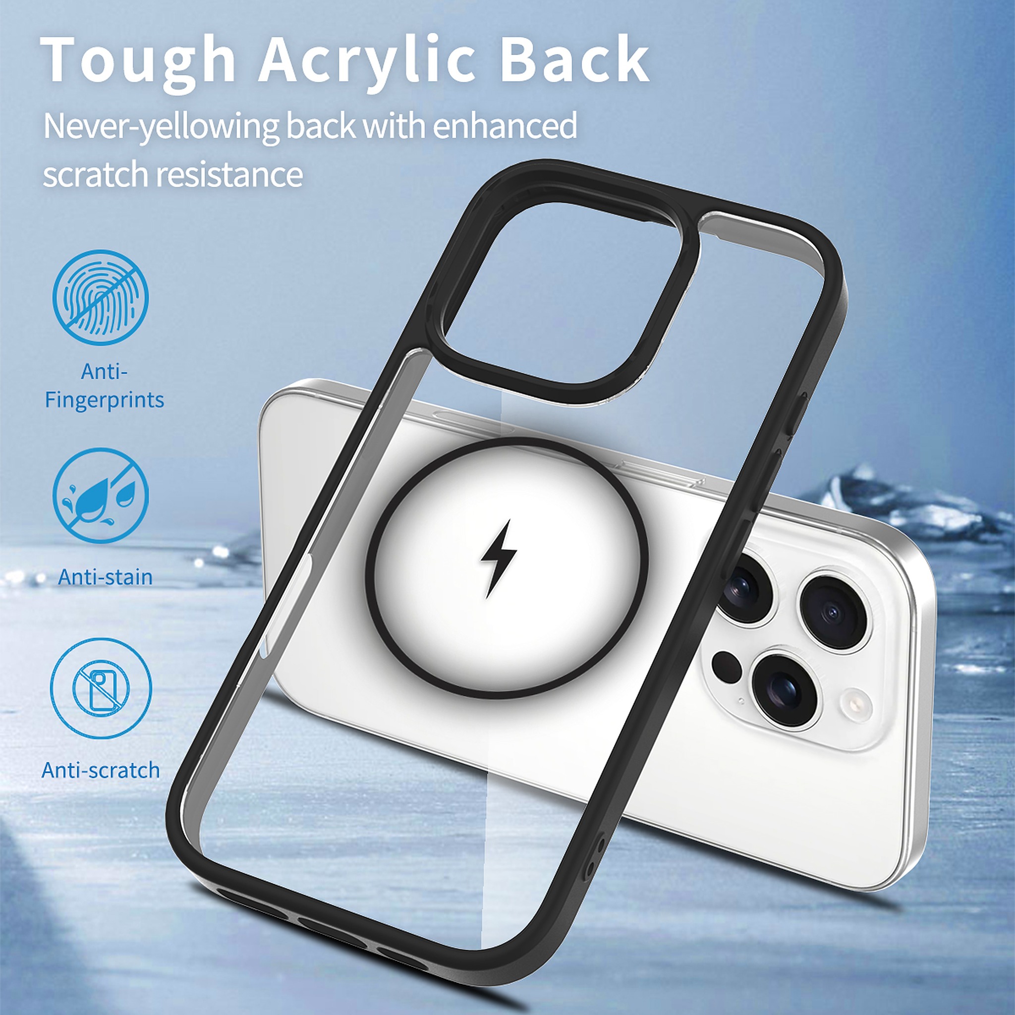 SendaFit Clear Two-in-One MagSafe Case for iPhone 16 Pro detail 4