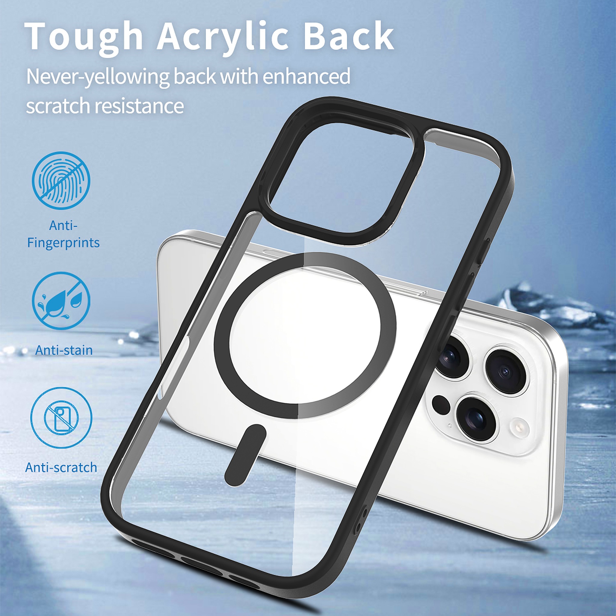 SendaFit Clear Two-in-One MagSafe Case for iPhone 16 Pro detail 8