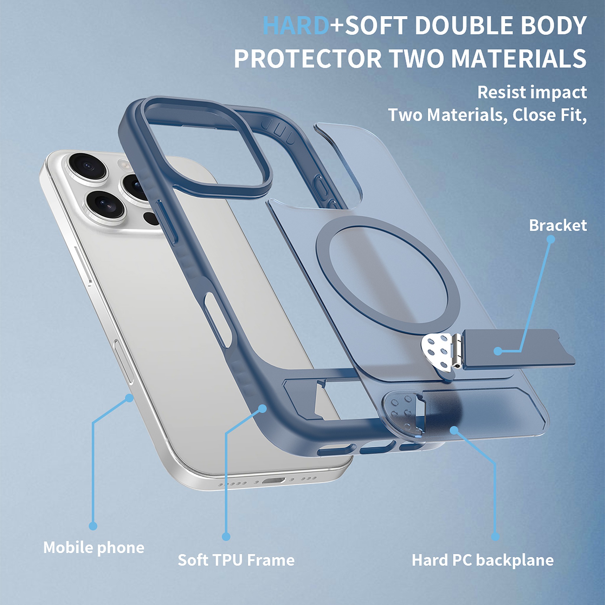 SendaFit Matte 45° Kickstand MagSafe Case for iPhone 16 Pro detail 18