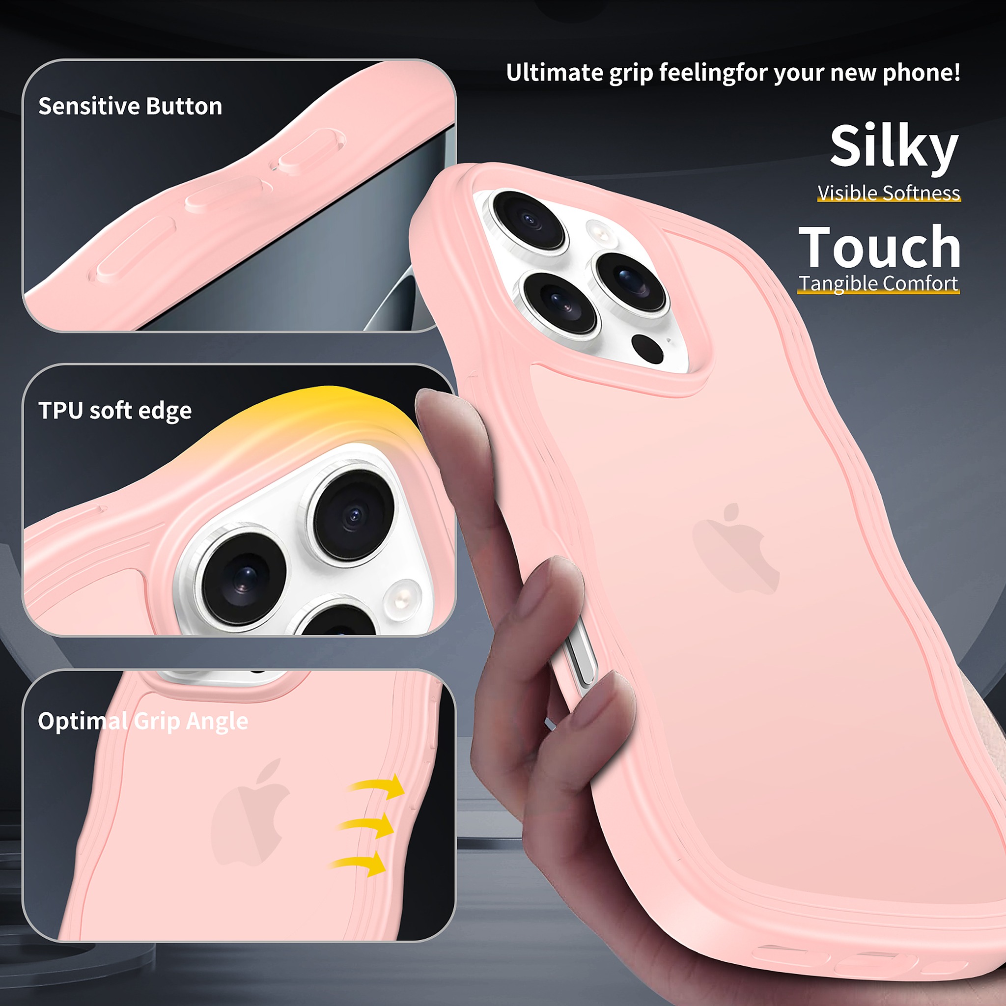 SendaFit Wavy Matte Two-in-One Case for iPhone 16 Pro detail 12