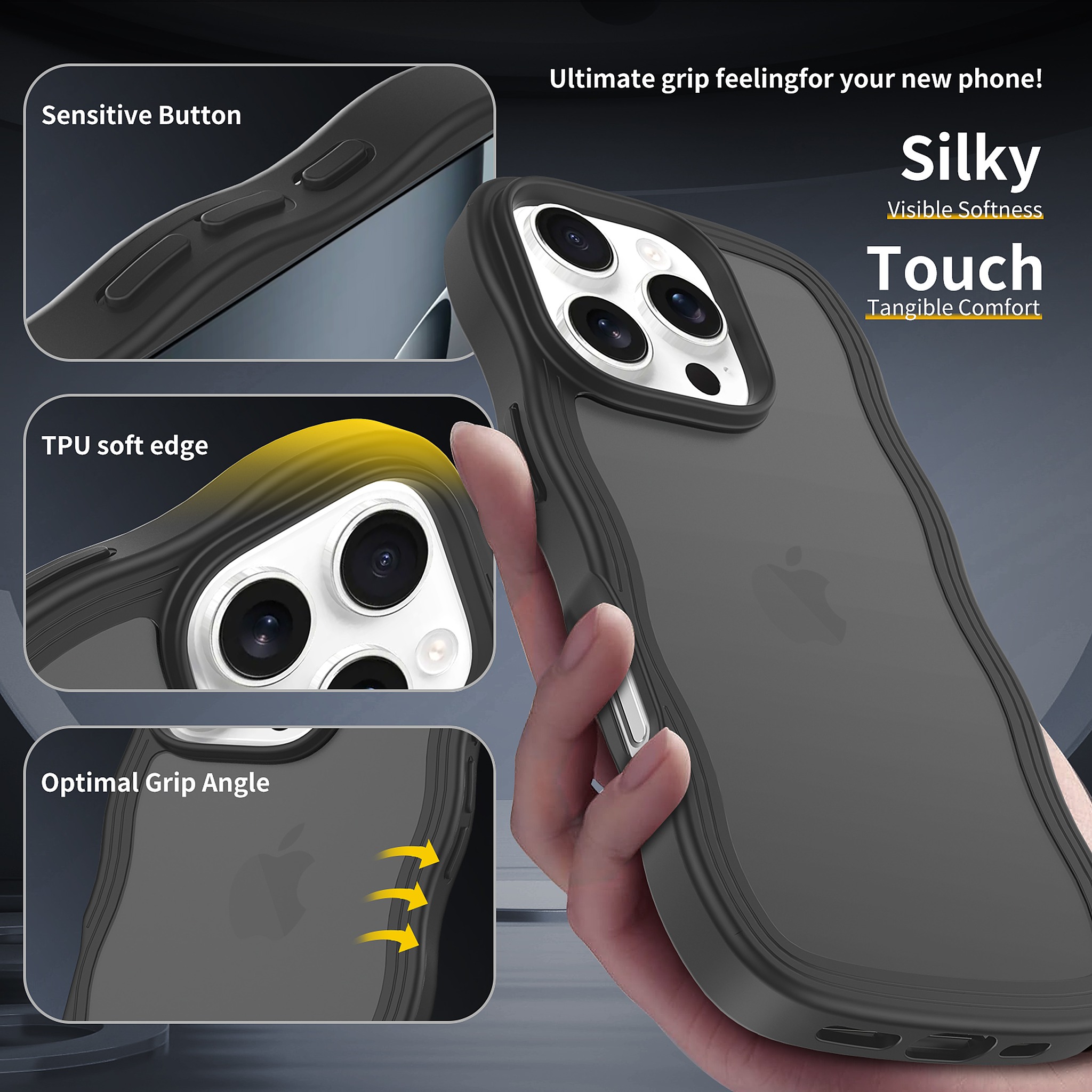 SendaFit Wavy Matte Two-in-One Case for iPhone 16 Pro detail 19