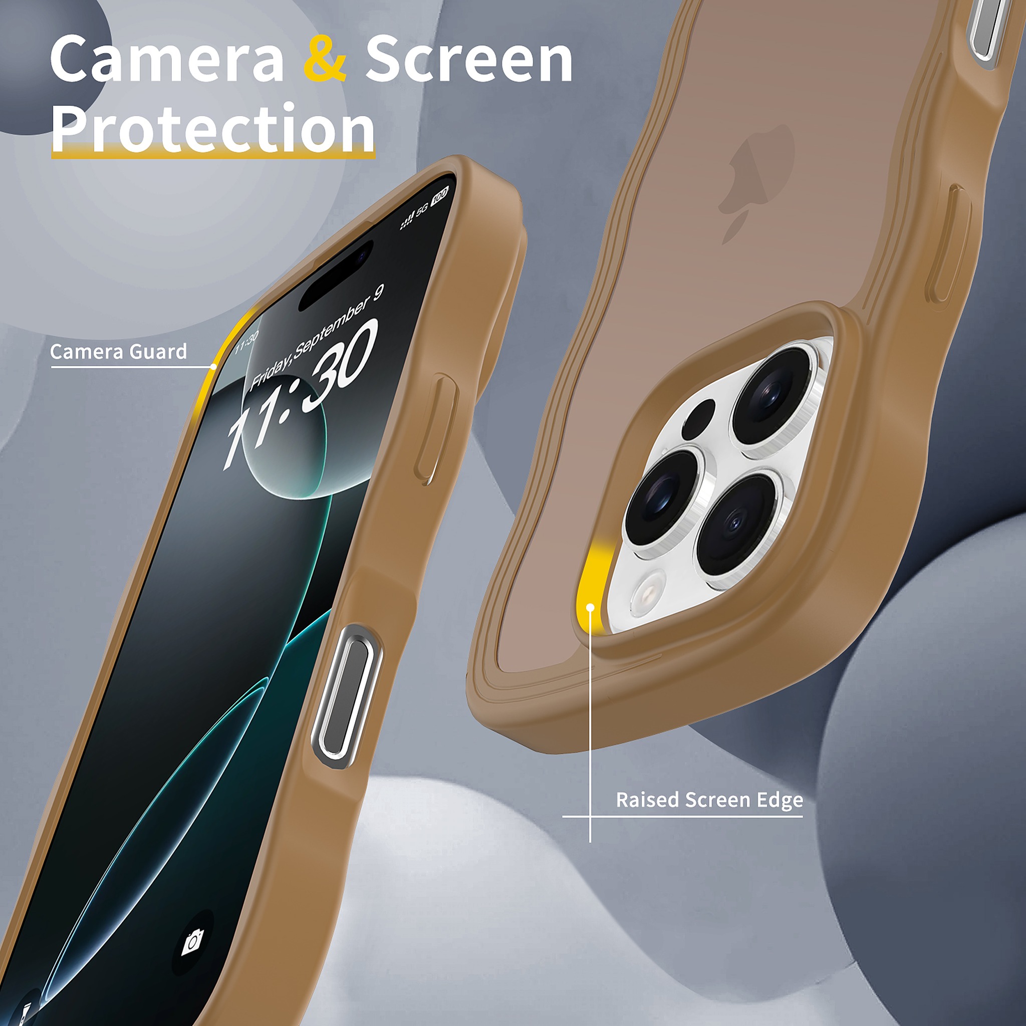 SendaFit Wavy Matte Two-in-One Case for iPhone 16 Pro detail 3