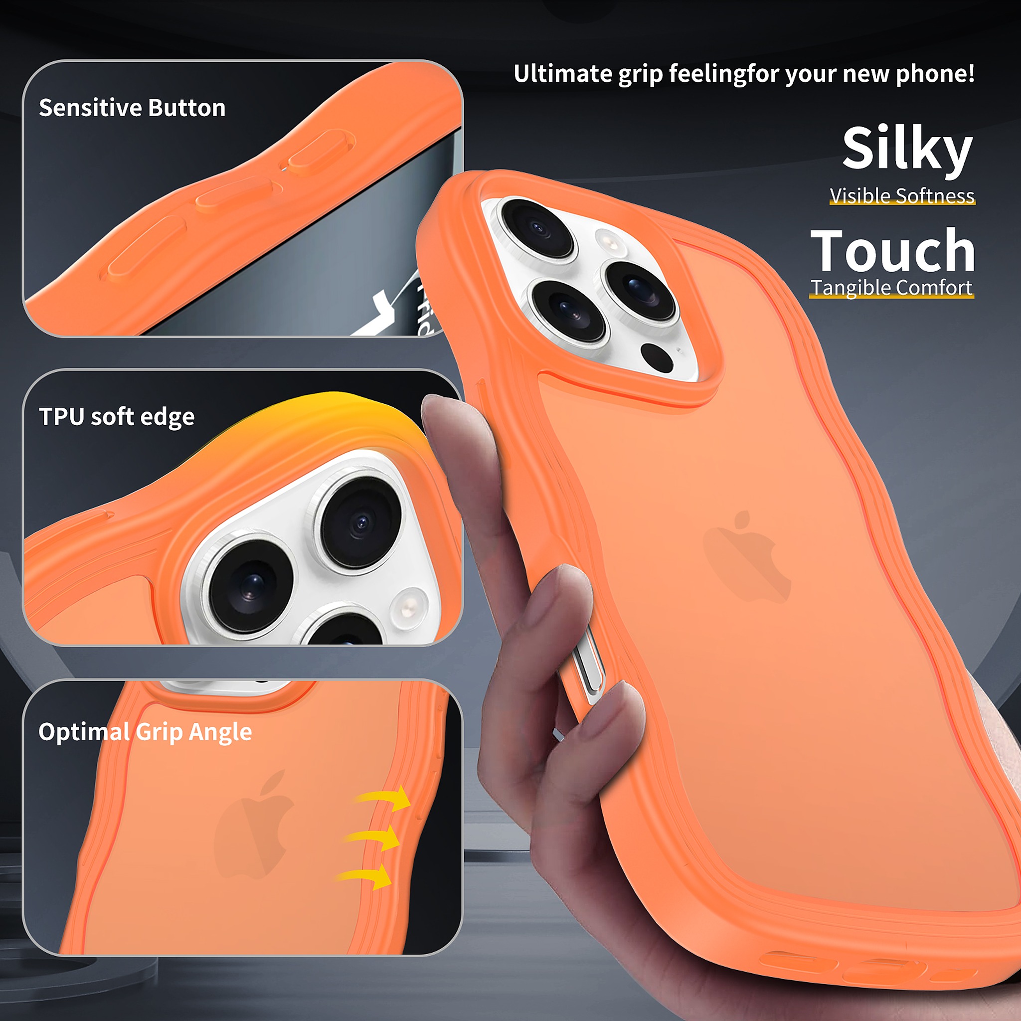 SendaFit Wavy Matte Two-in-One Case for iPhone 16 Pro detail 8