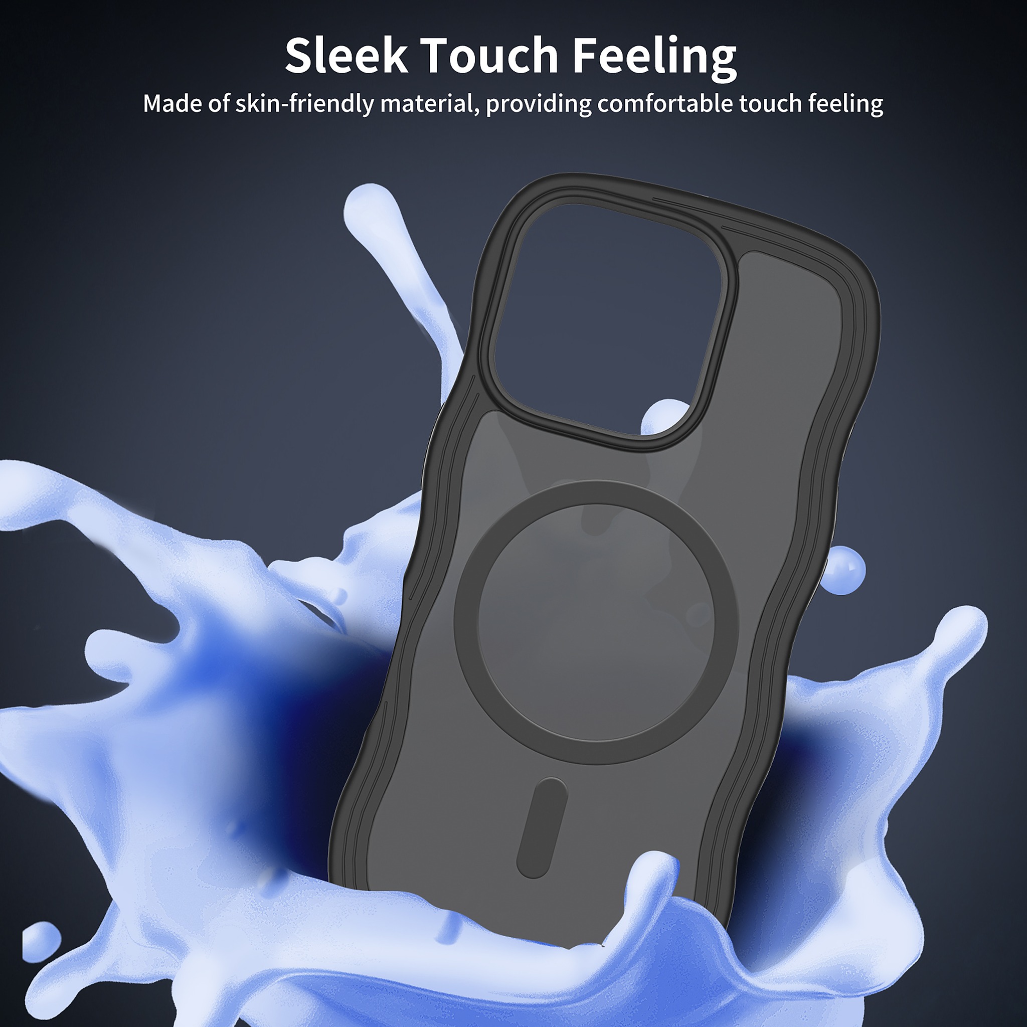 SendaFit Wavy Matte Two-in-One MagSafe Case for iPhone 16 Pro (Orange Accent) detail 18